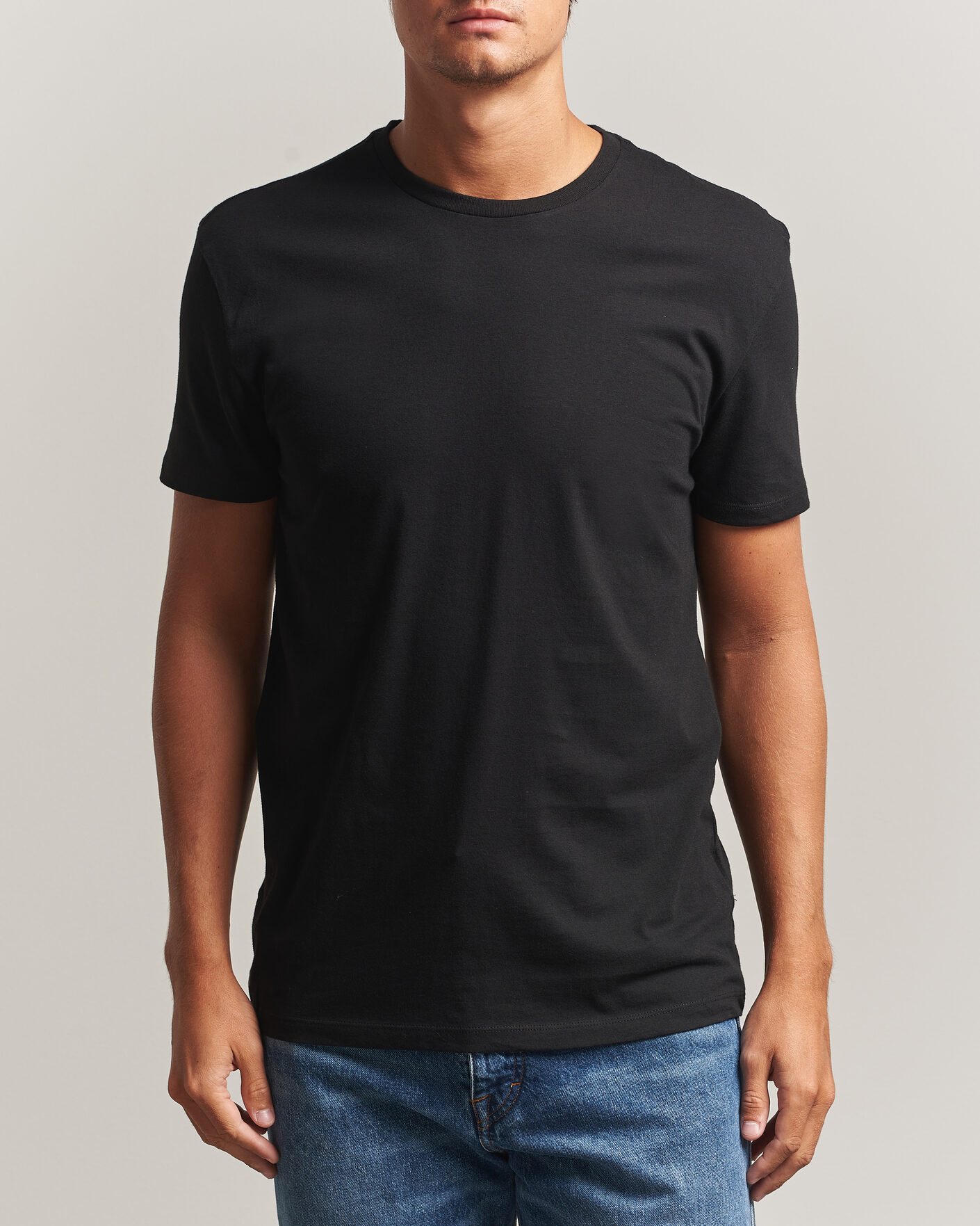Herre | T-Shirts | Lacoste | 3-Pack Crew Neck T-Shirt Black