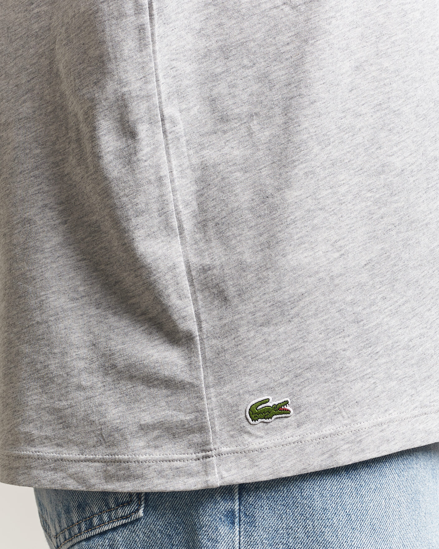 Herre | T-Shirts | Lacoste | 3-Pack Crew Neck T-Shirt White/Grey/Black