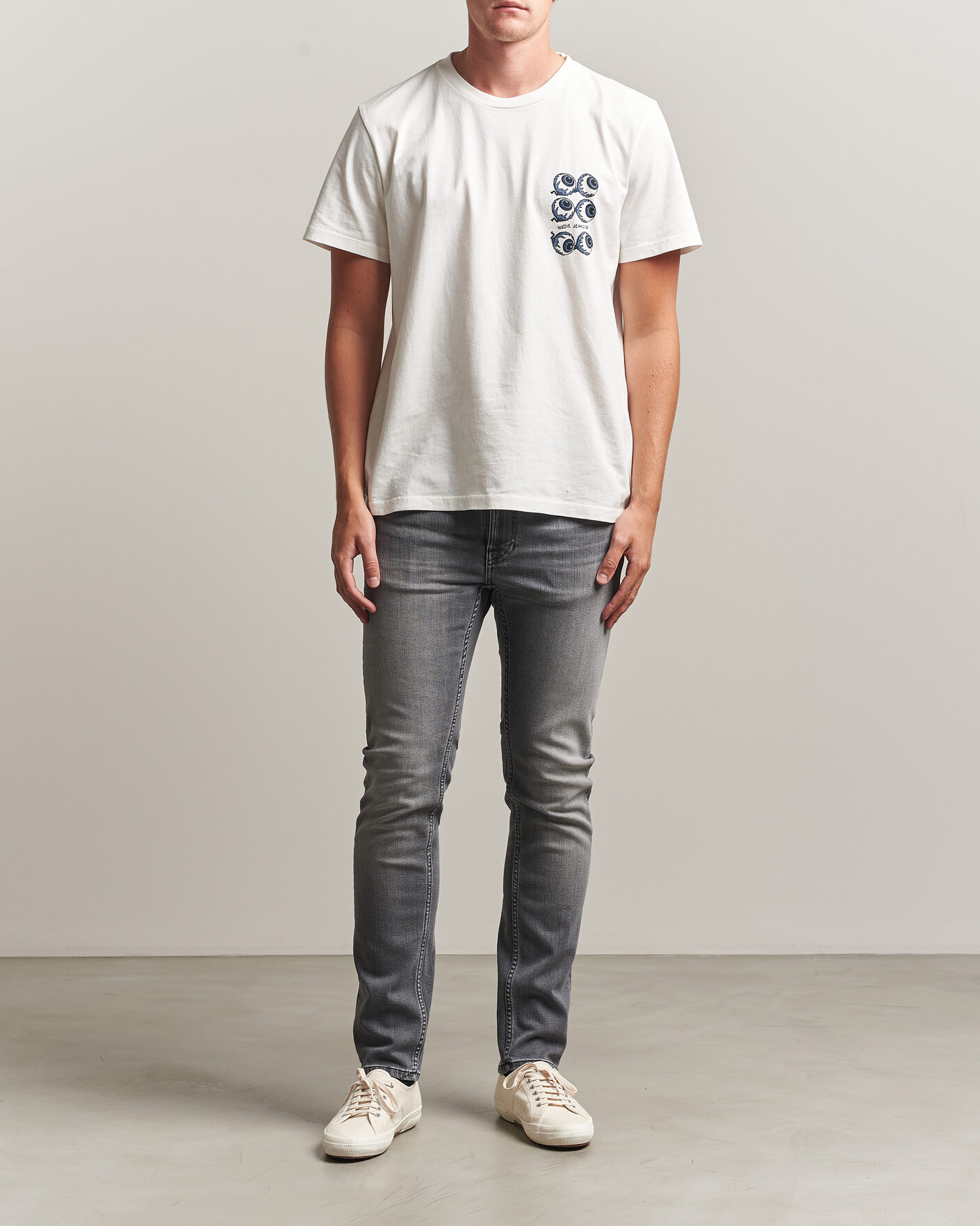 Herre | Jeans | Nudie Jeans | Lean Dean Jeans Grey Wave