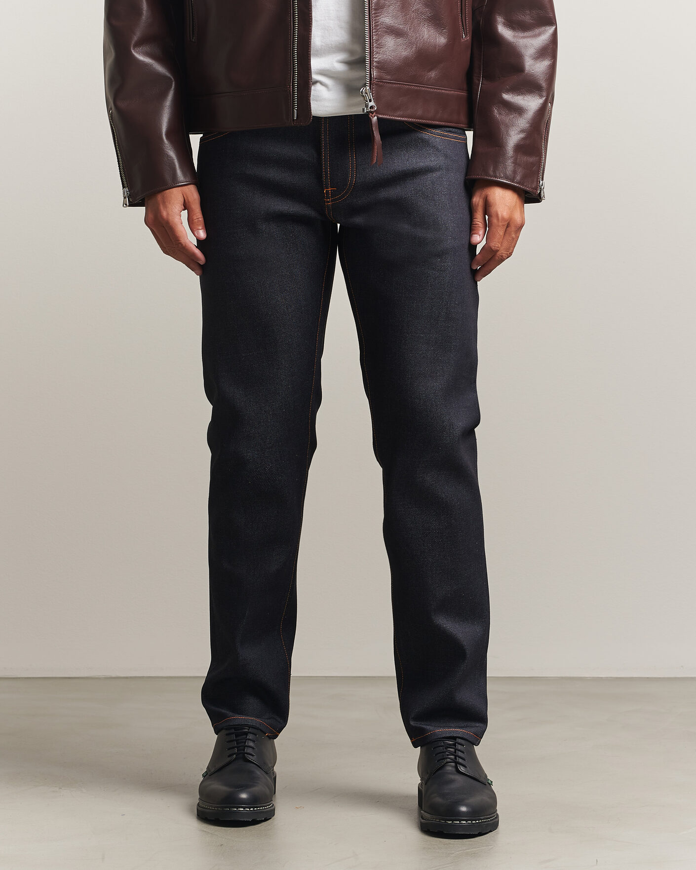 Herre | Jeans | Nudie Jeans | Solid Ollie Jeans Dry Japan Selvage