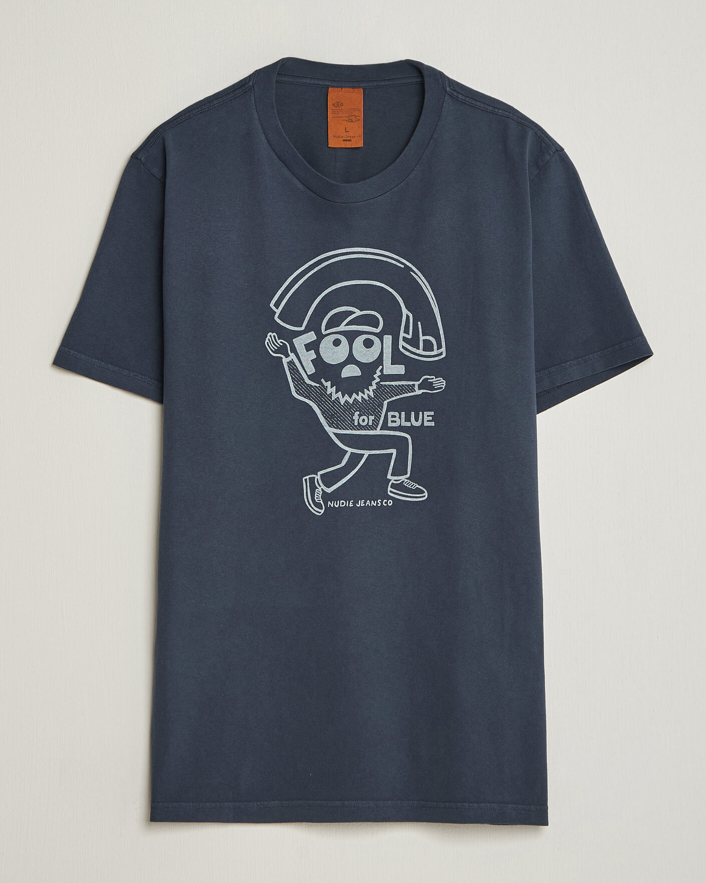 Herre | T-Shirts | Nudie Jeans | Roy Jeanjuggler T-Shirt Dark Blue