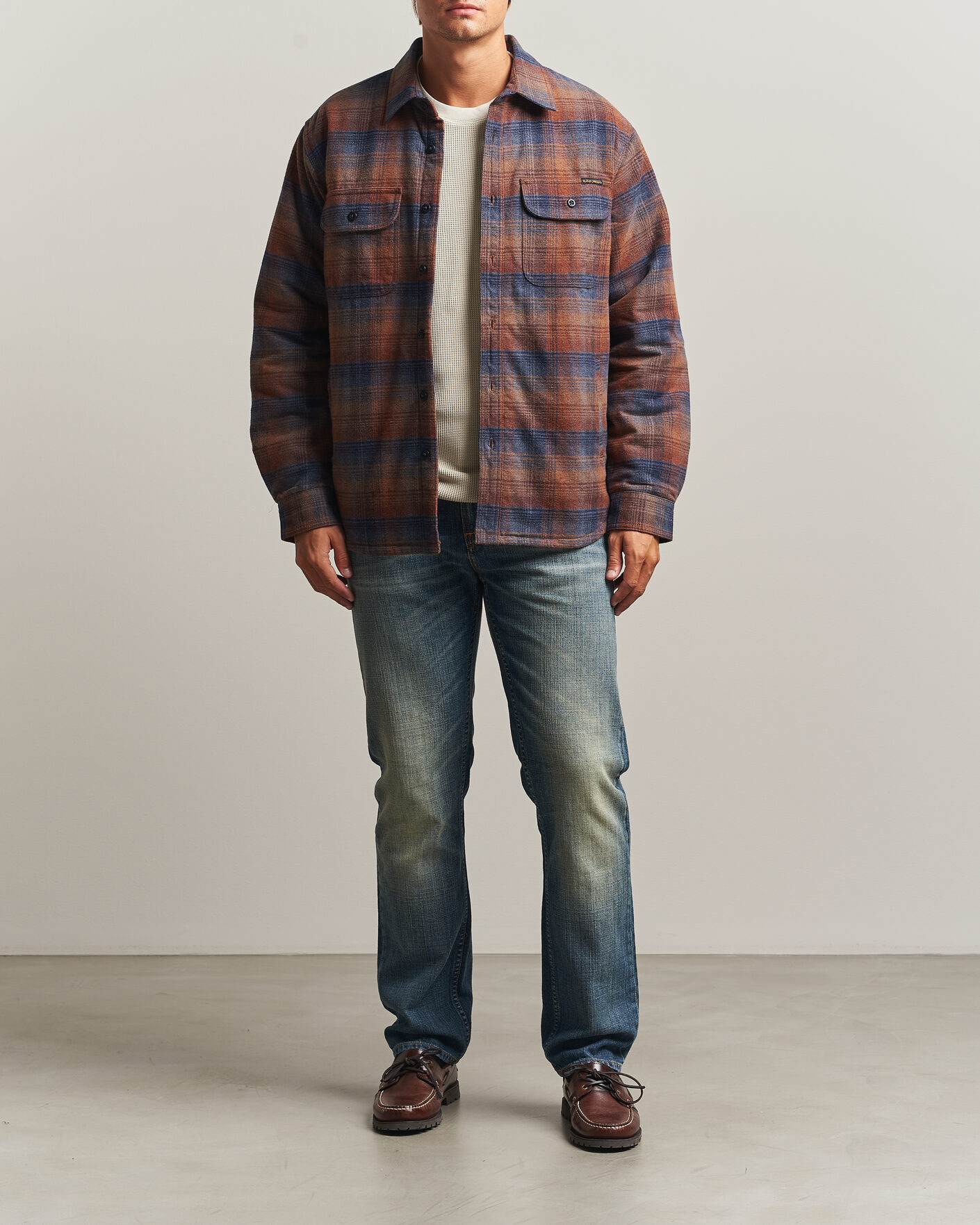 Herre | Skjorter | Nudie Jeans | Glenn Padded Checked Overshirt Multi