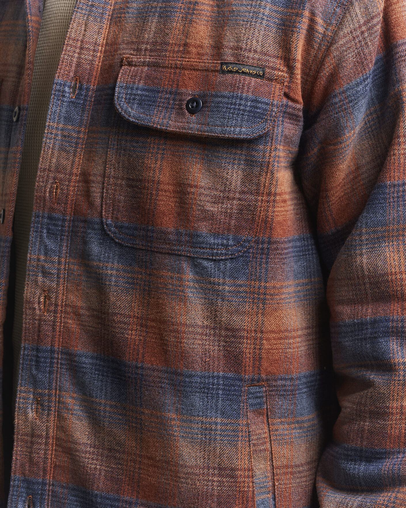 Herre | Skjorter | Nudie Jeans | Glenn Padded Checked Overshirt Multi