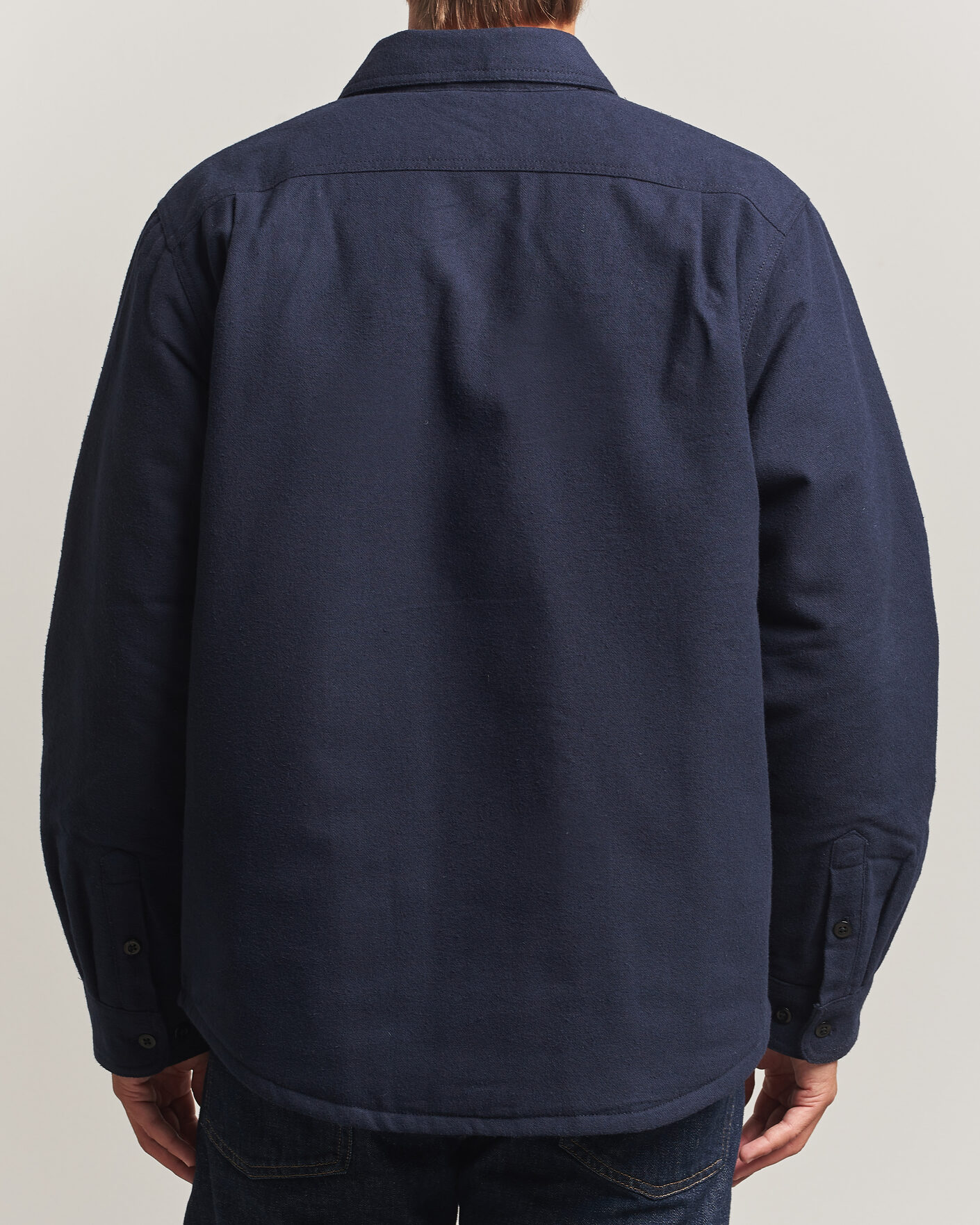 Herre | Skjorter | Nudie Jeans | Glenn Padded Overshirt Blueberry