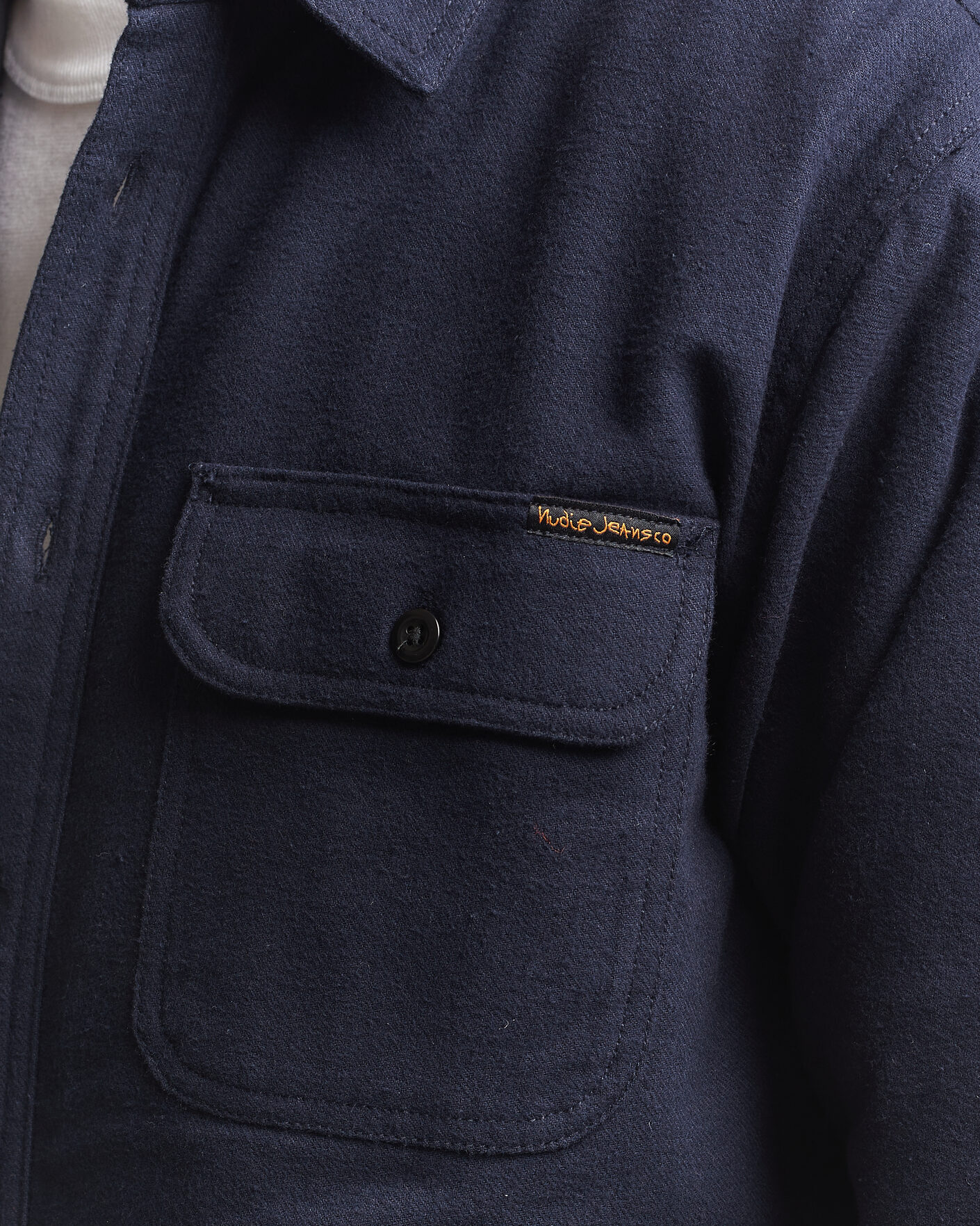 Herre | Skjorter | Nudie Jeans | Glenn Padded Overshirt Blueberry