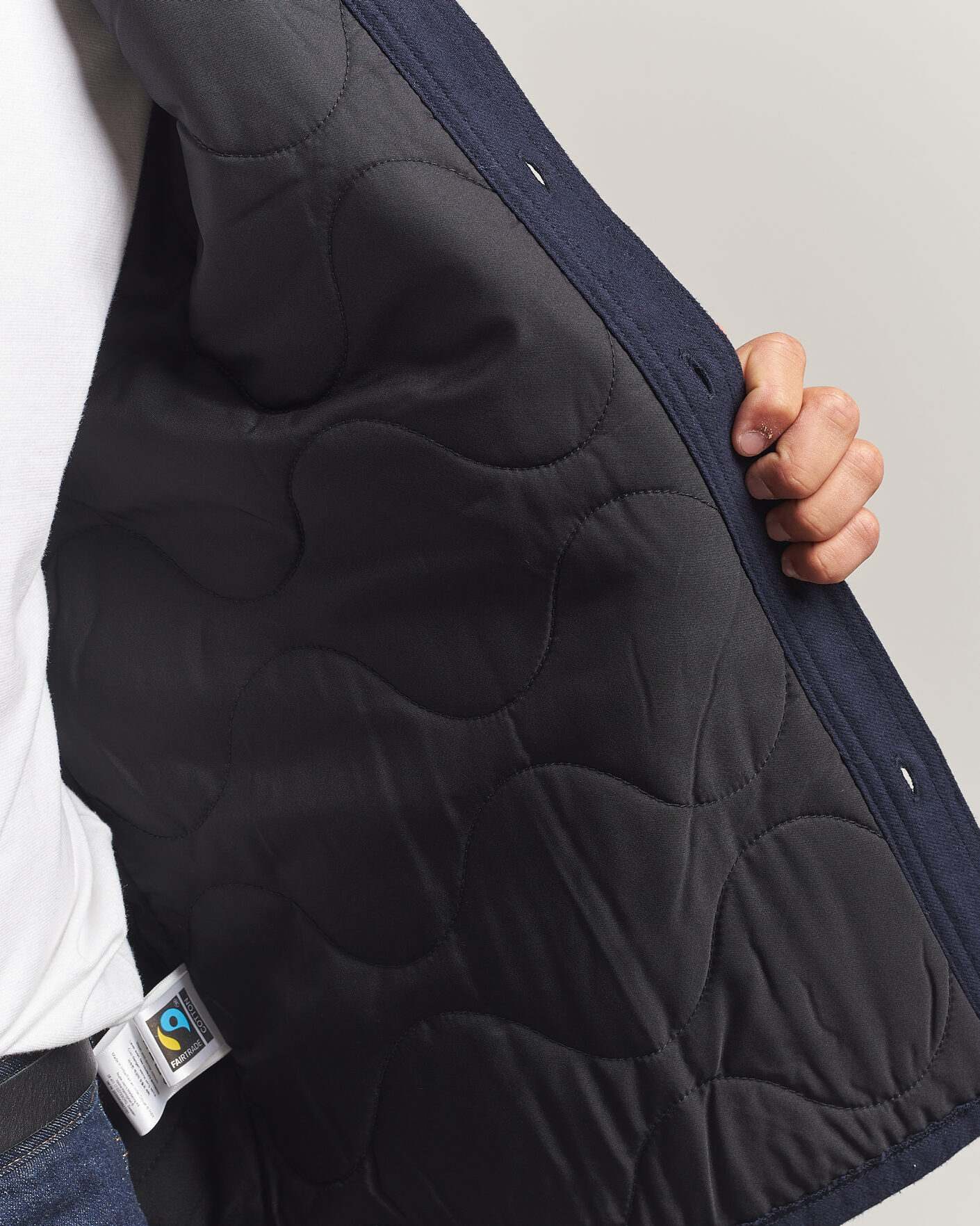 Herre | Skjorter | Nudie Jeans | Glenn Padded Overshirt Blueberry