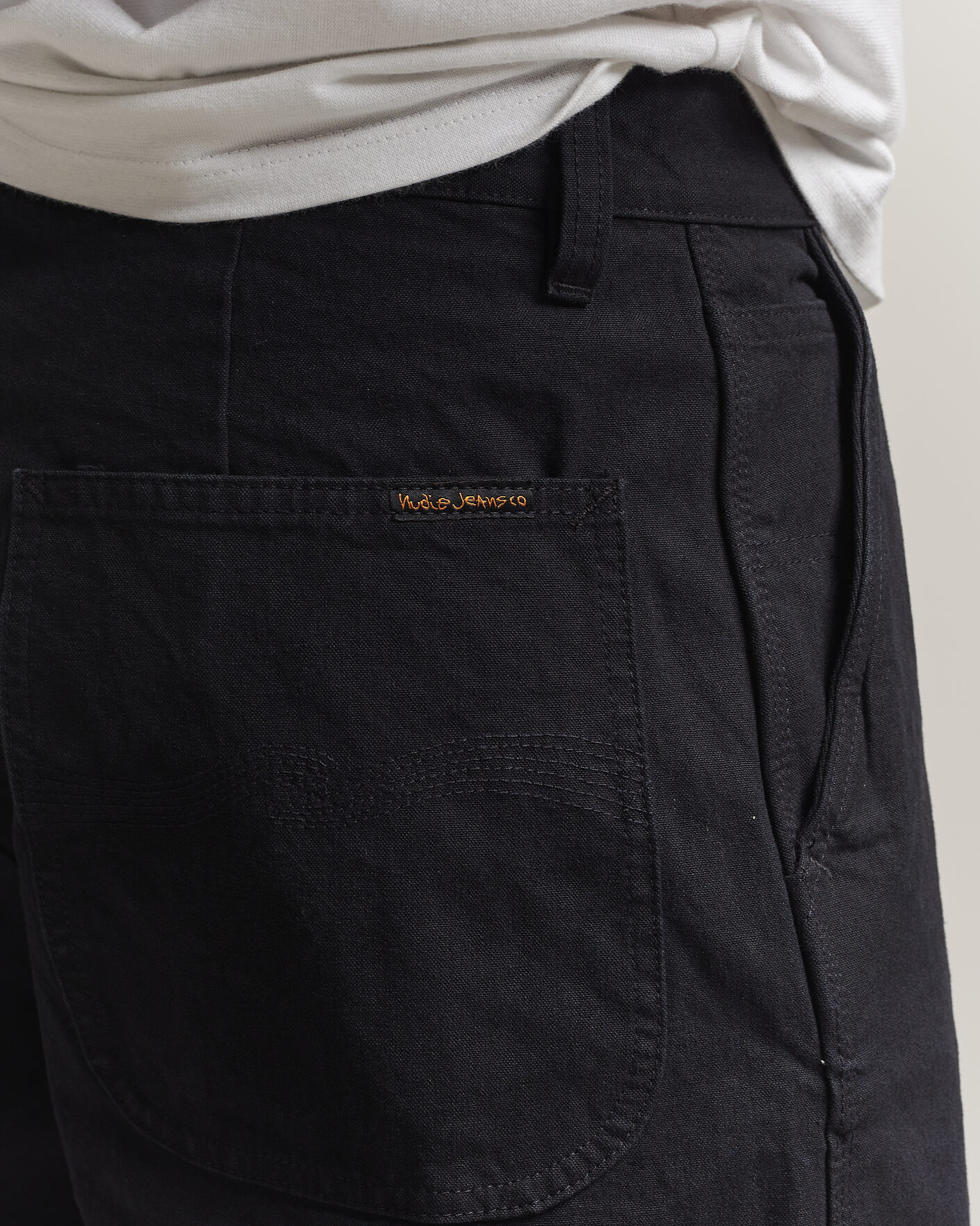 Herre | Bukser | Nudie Jeans | Tuff Tony Duck Canvas Pants Black