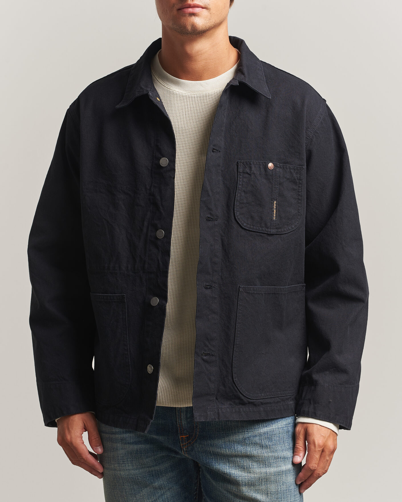 Herre | Jakker | Nudie Jeans | Howie Duck Canvas Chore Jacket Black