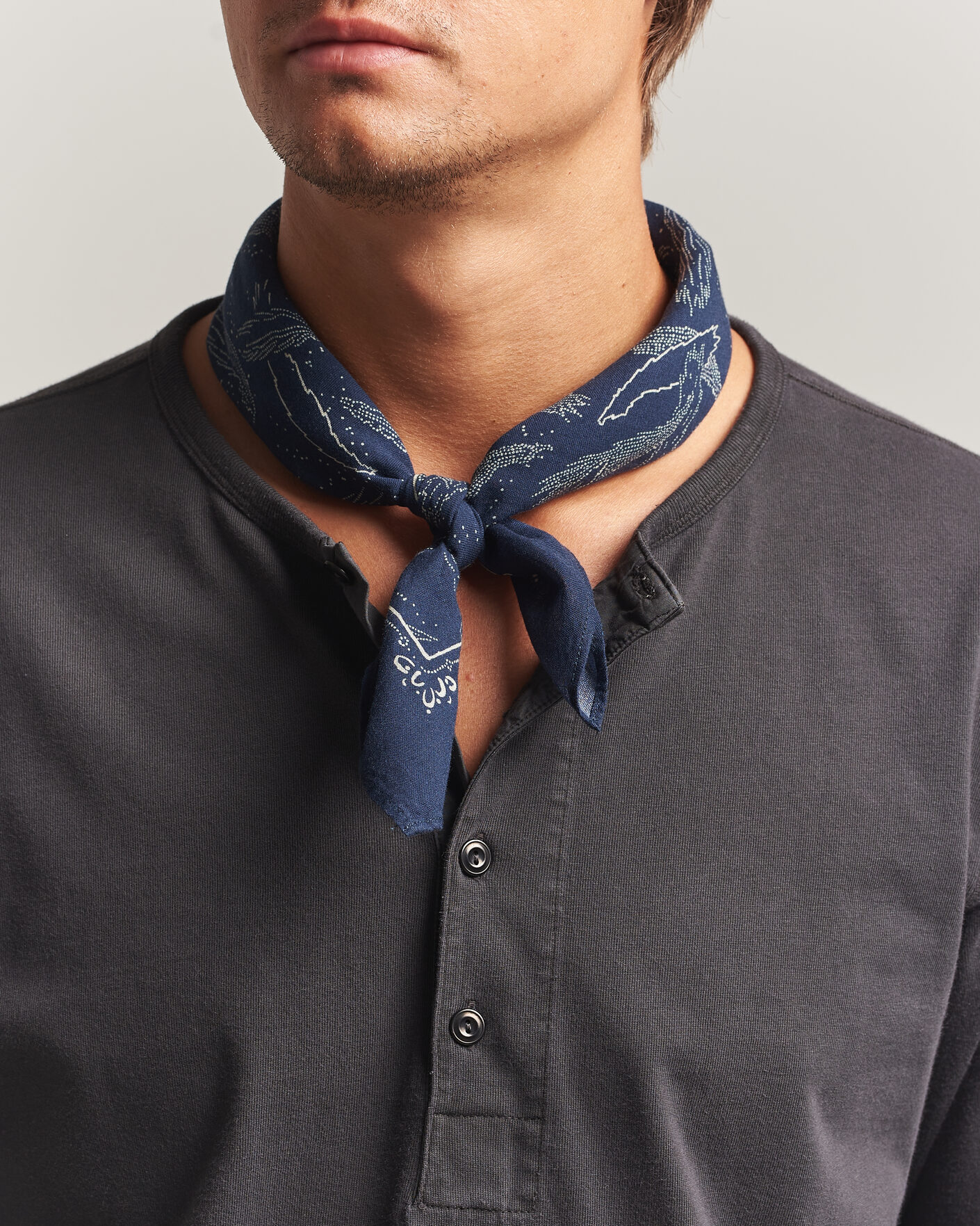 Herre | Scarves | Nudie Jeans | Ingrid Printed Bandana Blue