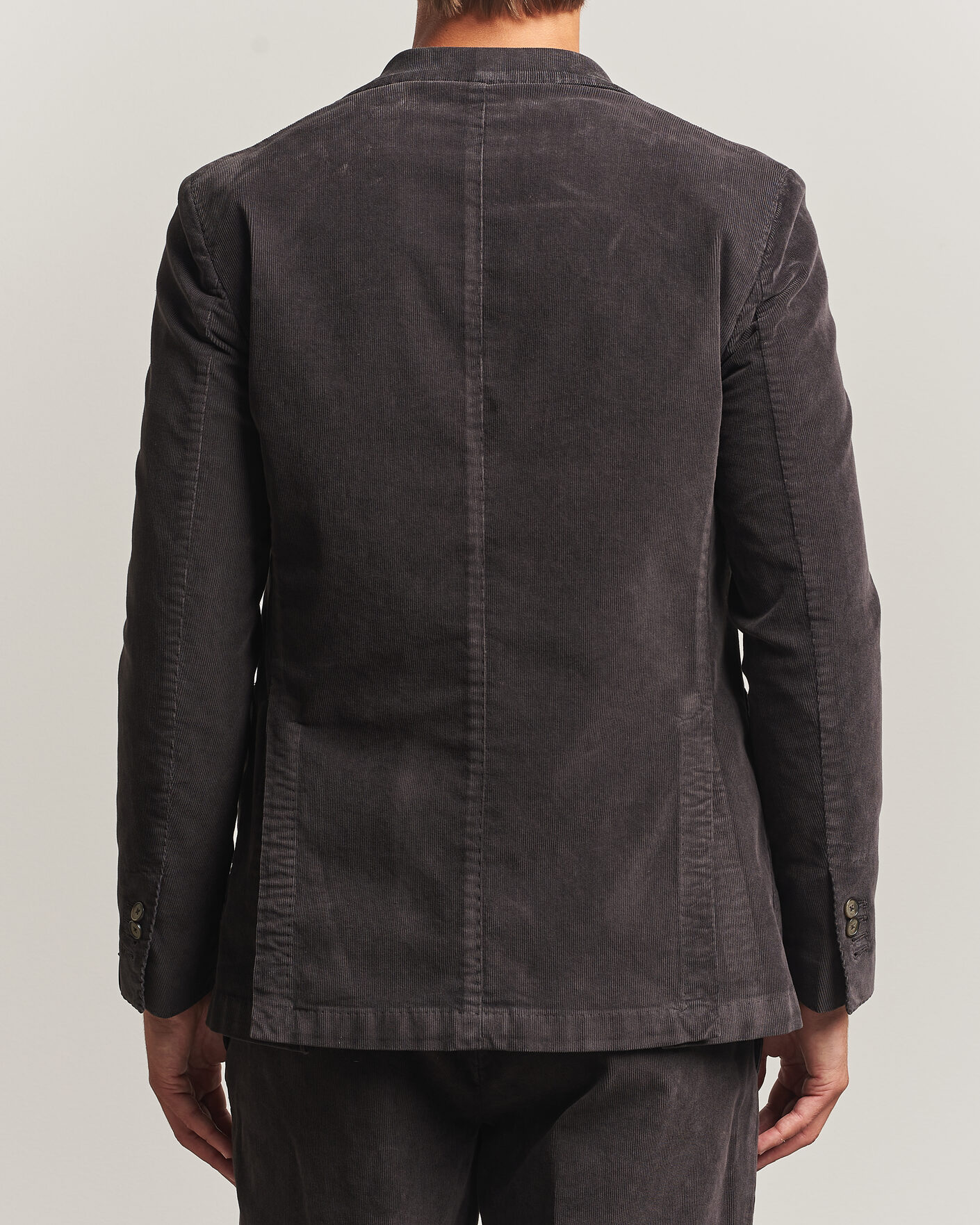 Herre | Dressjakker | Santaniello | Corduroy Patch Pocket Blazer Dark Grey