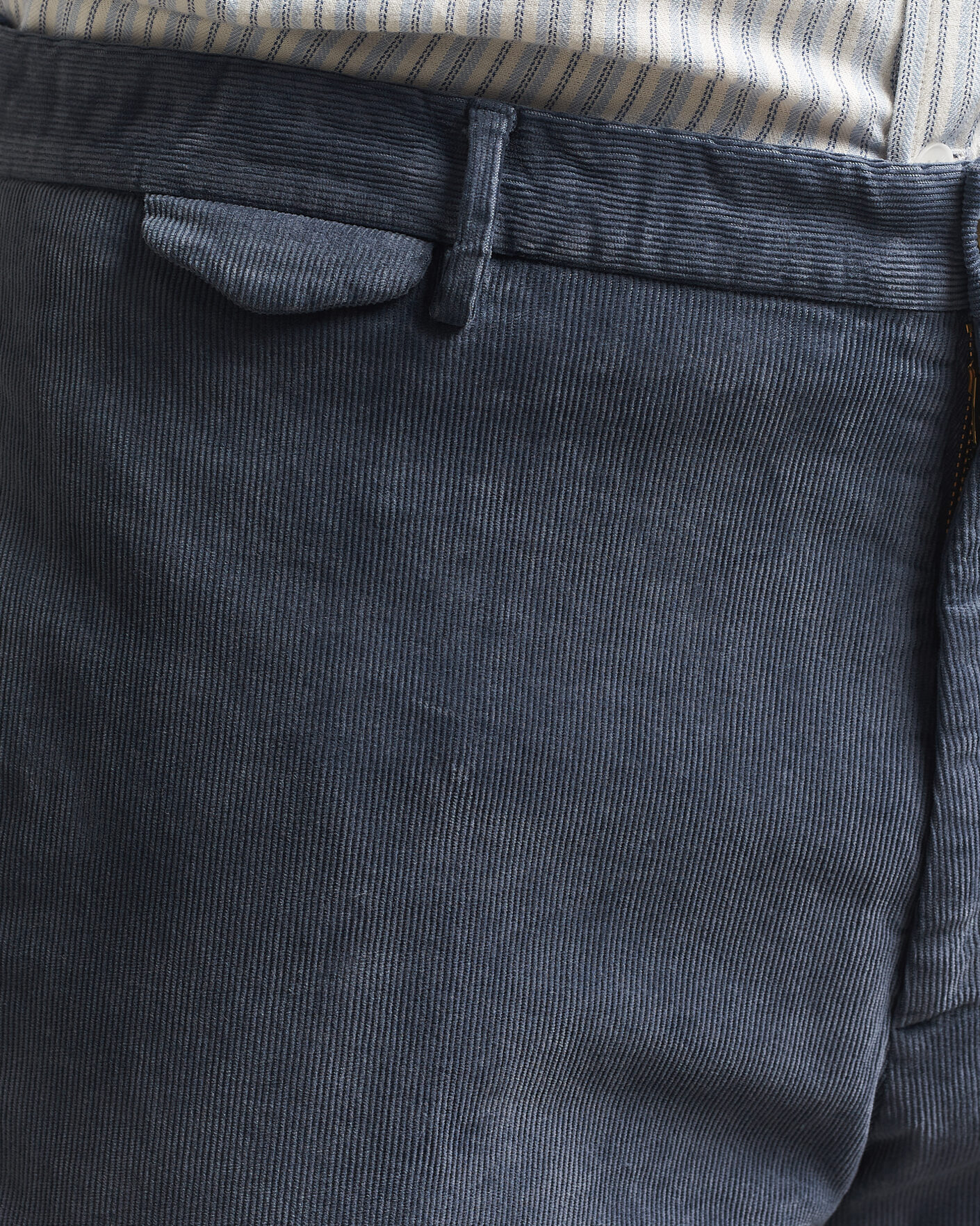 Herre | Bukser | Santaniello | Corduroy Trousers Iron Blue