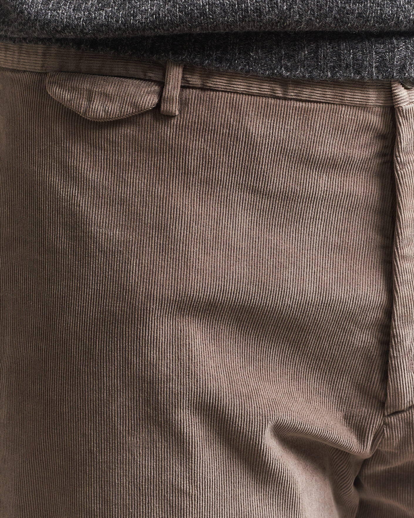 Herre | Bukser | Santaniello | Corduroy Trousers Taupe