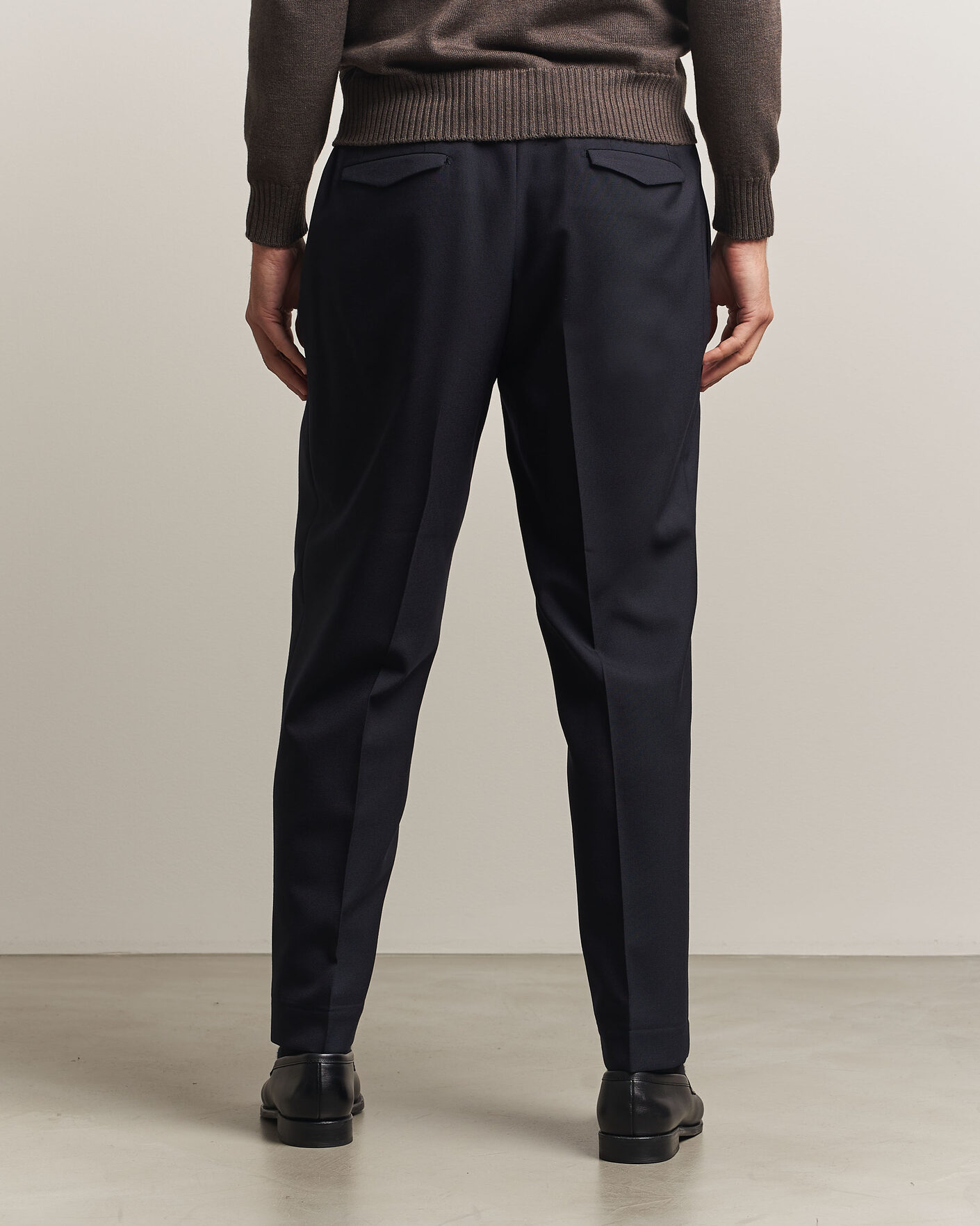Herre | Bukser | Santaniello | Wool Trousers Navy