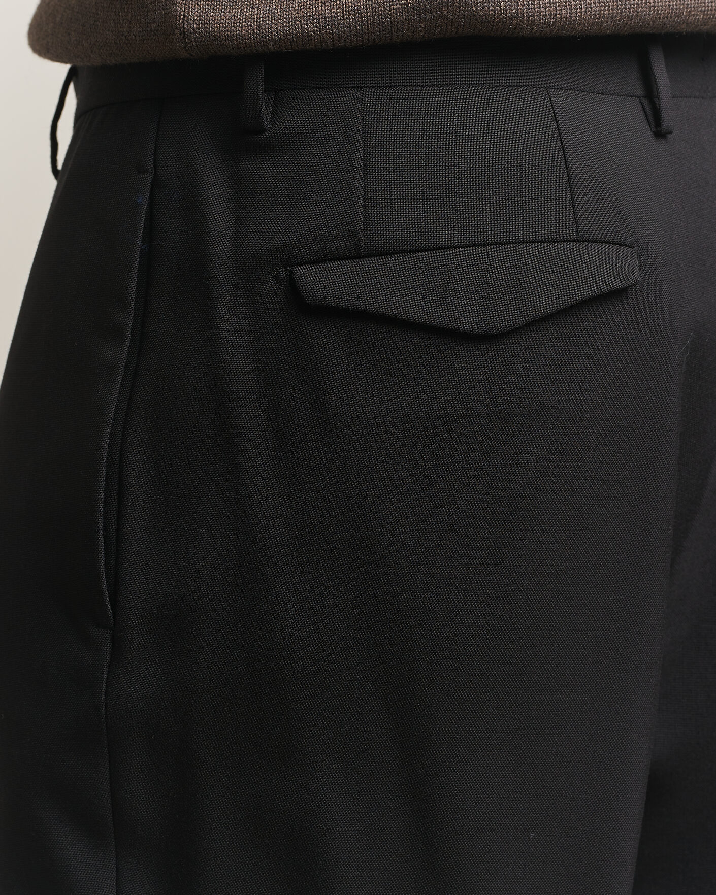 Herre | Bukser | Santaniello | Wool Trousers Black