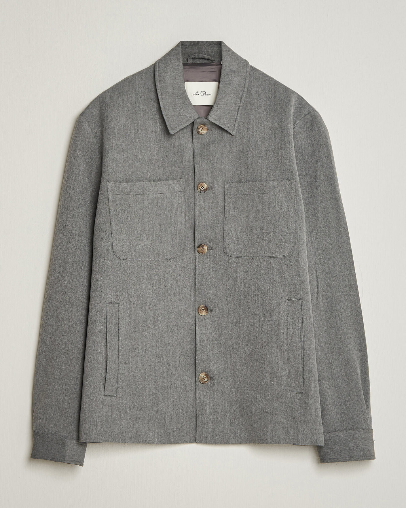 Herre | Skjorter | LES DEUX | Marsielle Hybrid Jacket Grey Melange