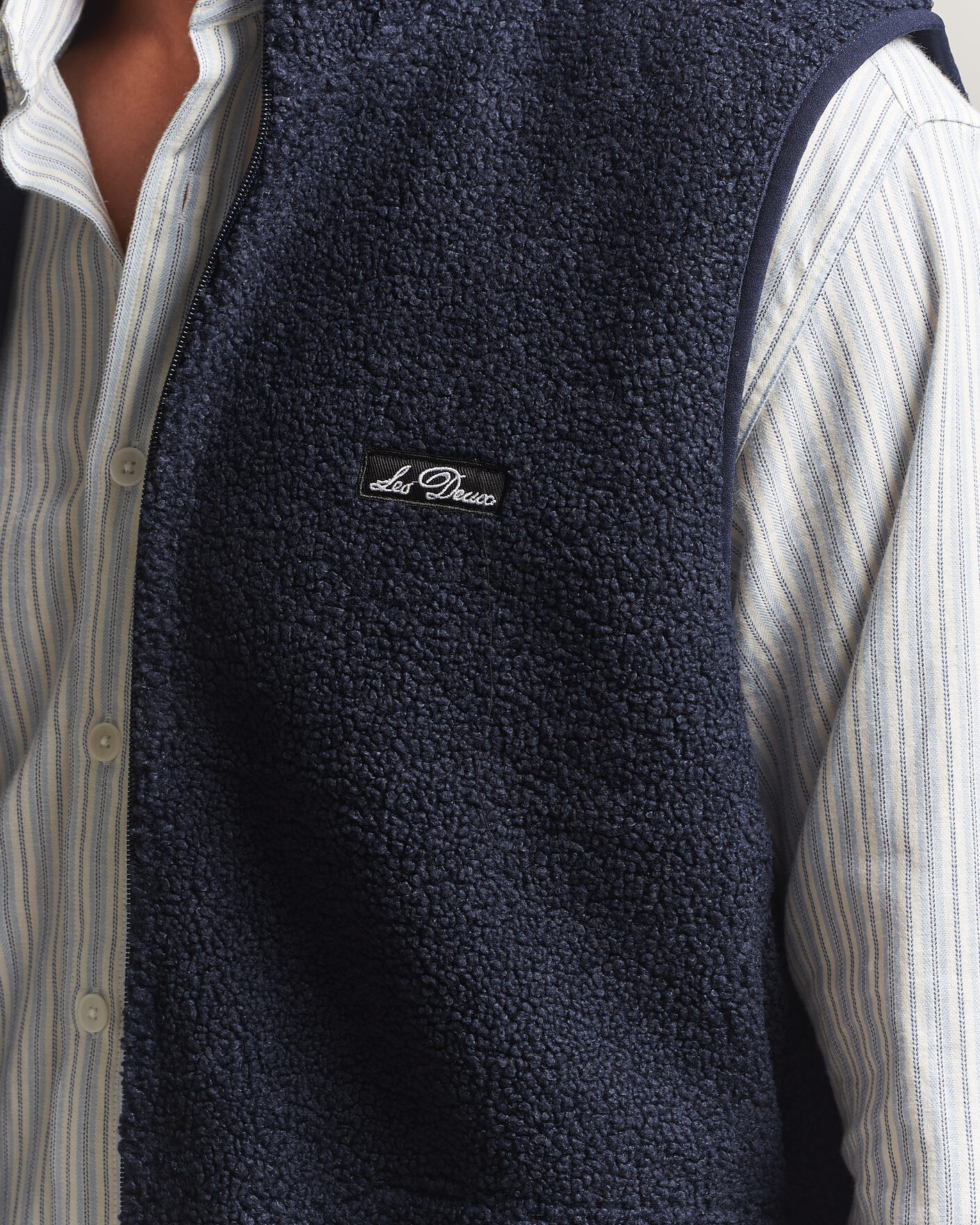 Herre | Vester | LES DEUX | Patch Teddy Vest Dark Navy