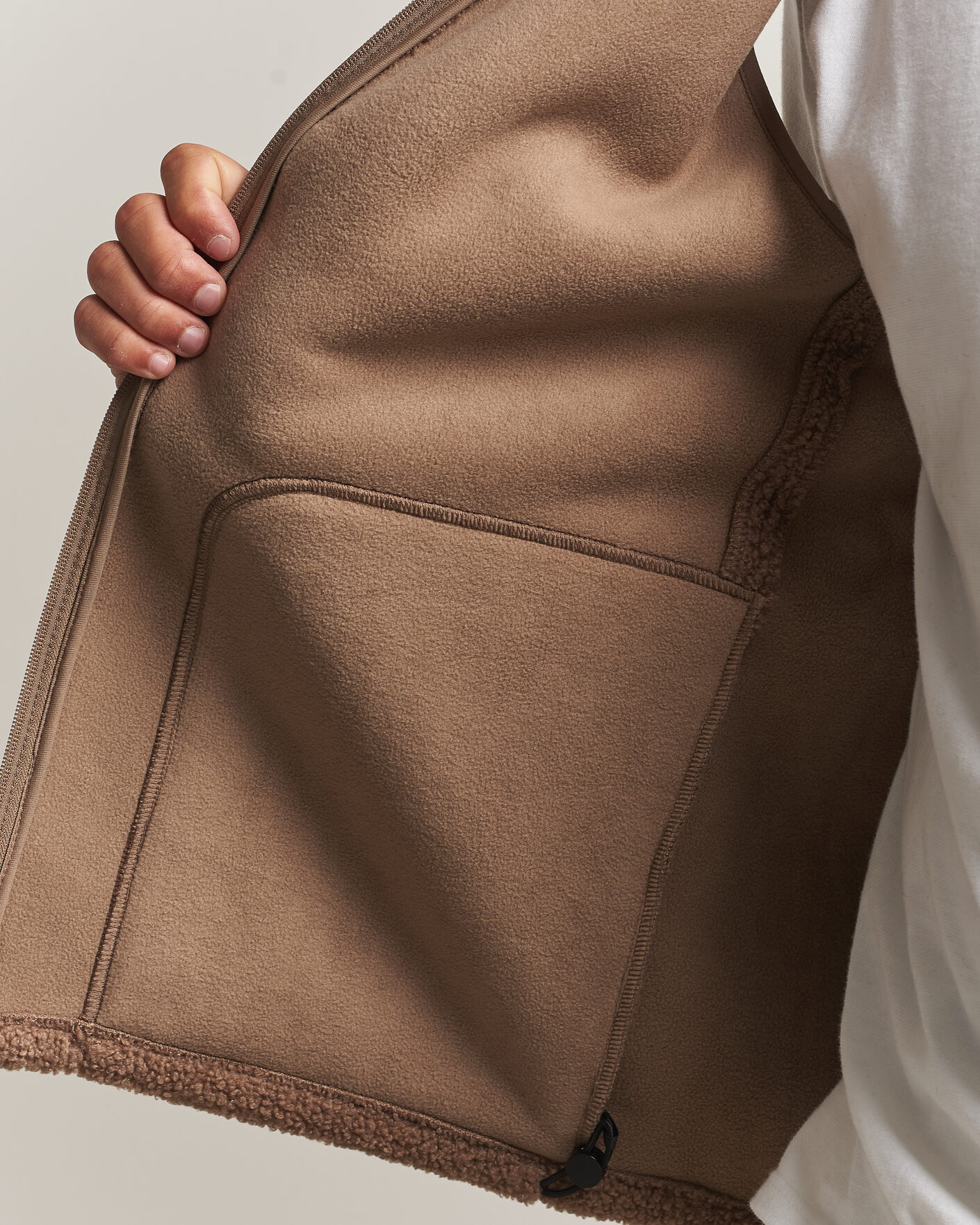 Herre | Vester | LES DEUX | Patch Teddy Vest Caribou