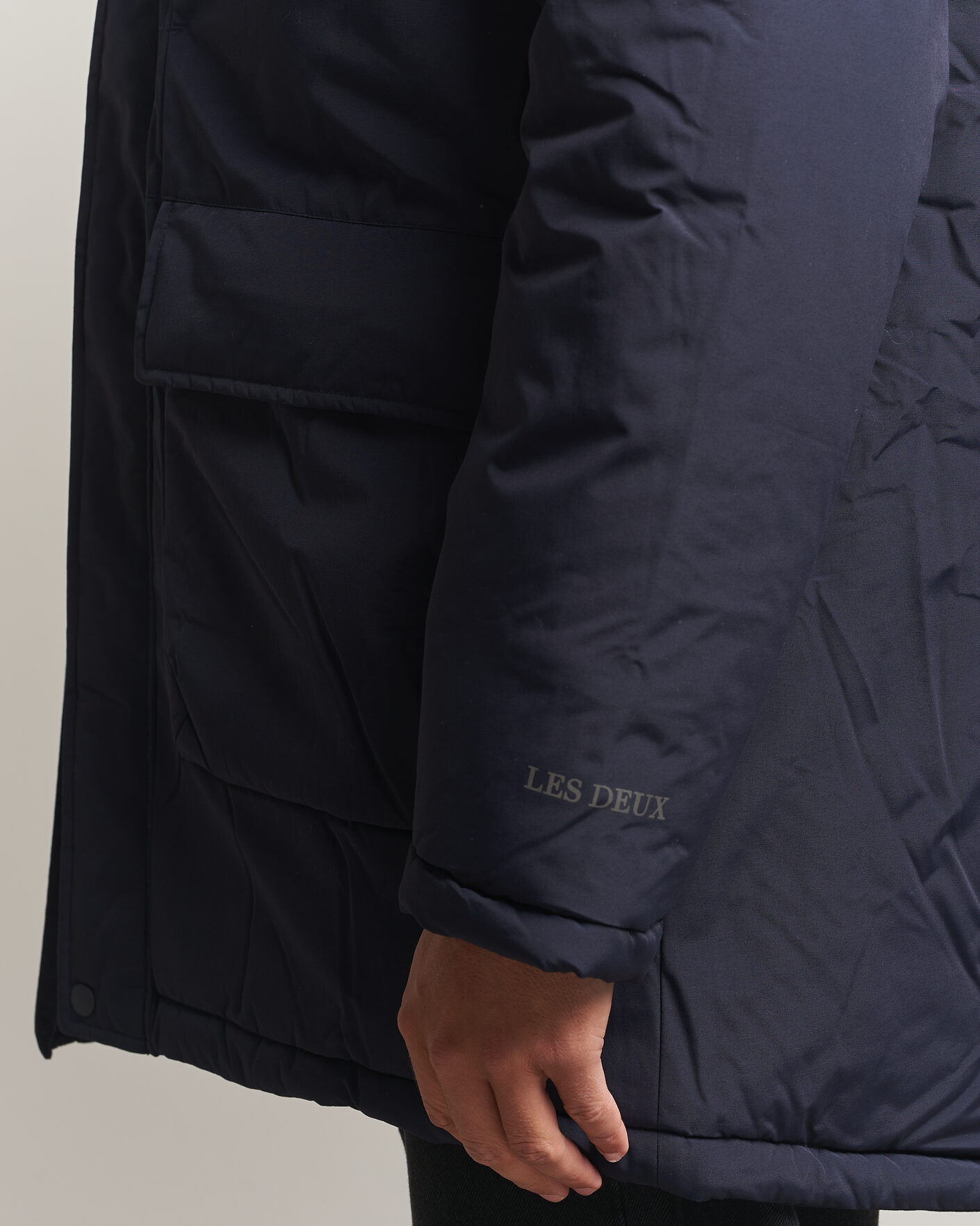 Herre | Jakker | LES DEUX | Padded Parka Coat Dark Navy