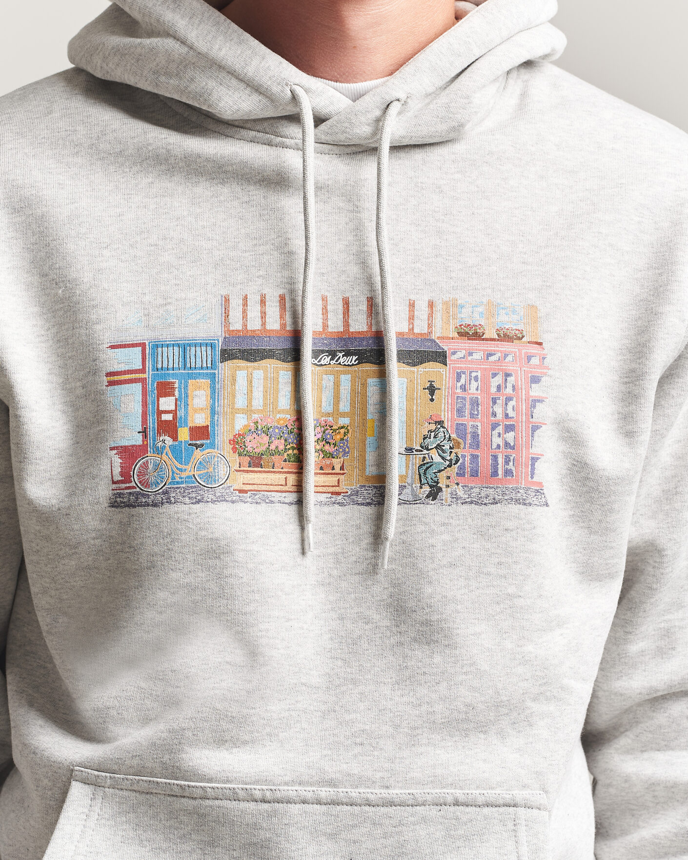 Herre | Gensere | LES DEUX | Market Hoodie Snow Melange