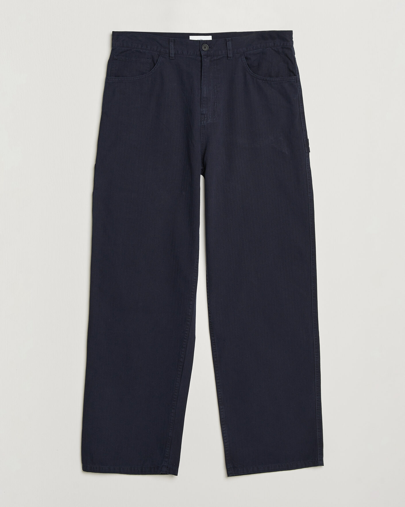 Herre | Bukser | LES DEUX | Roi Carpenter Herringbone Pants Dark Navy