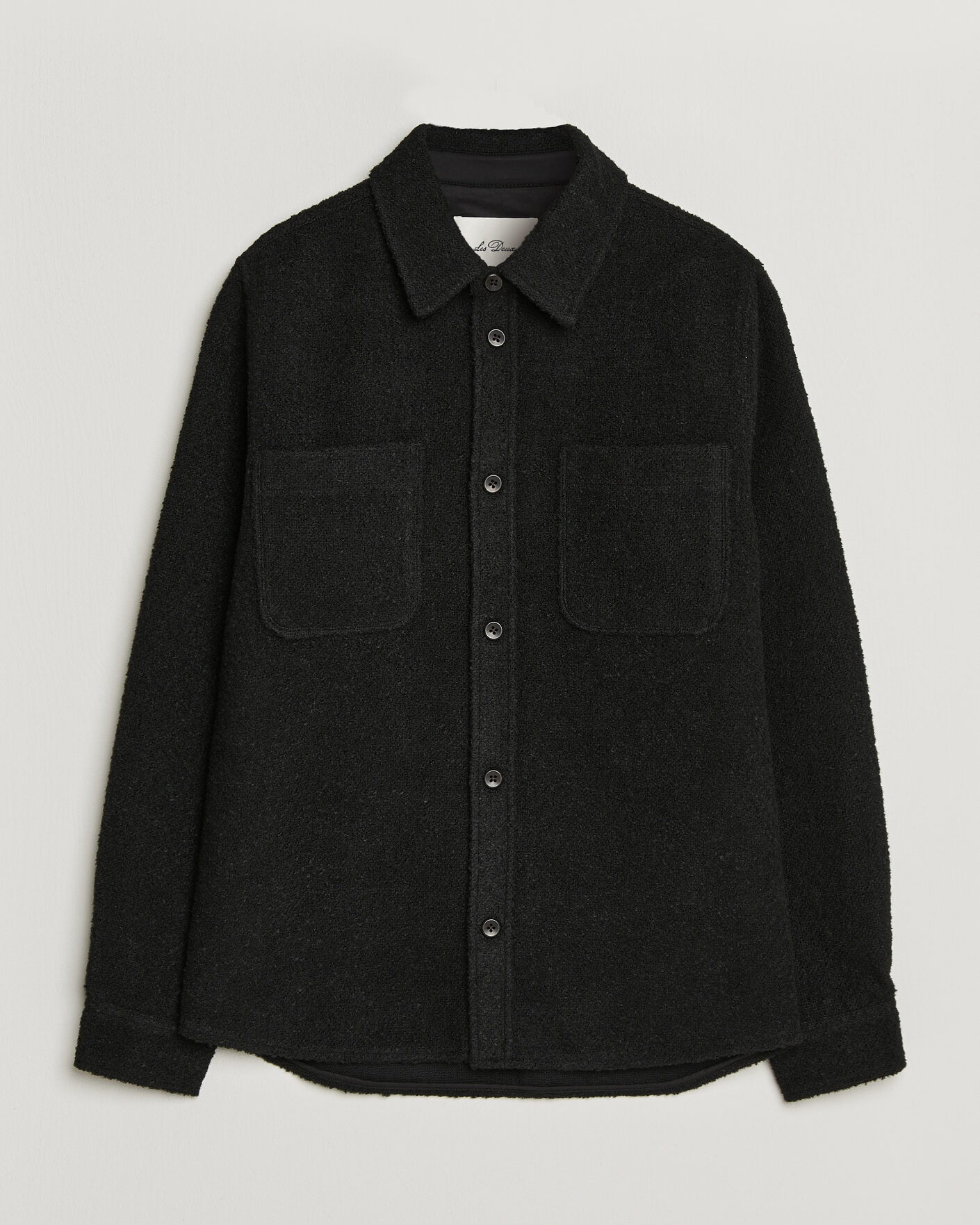 Herre | Skjorter | LES DEUX | Boucle Overshirt Black