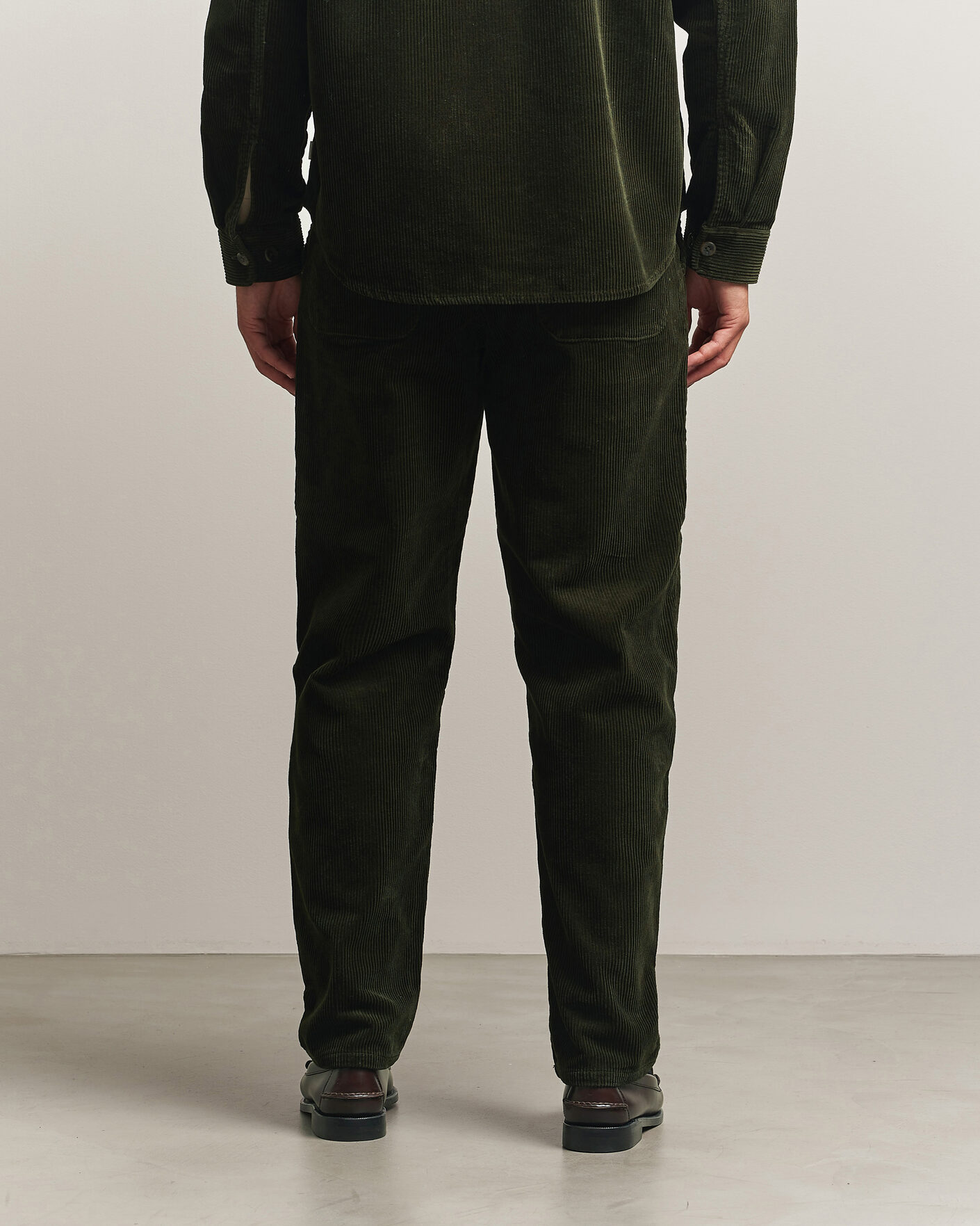 Herre | Bukser | LES DEUX | Corduroy Tapered Pants Rosin Green