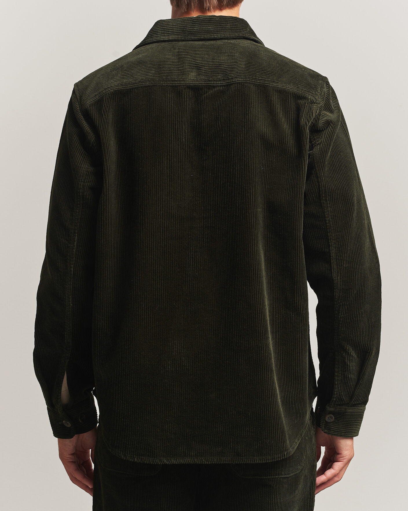 Herre | Skjorter | LES DEUX | Corduroy Overshirt Rosin Green