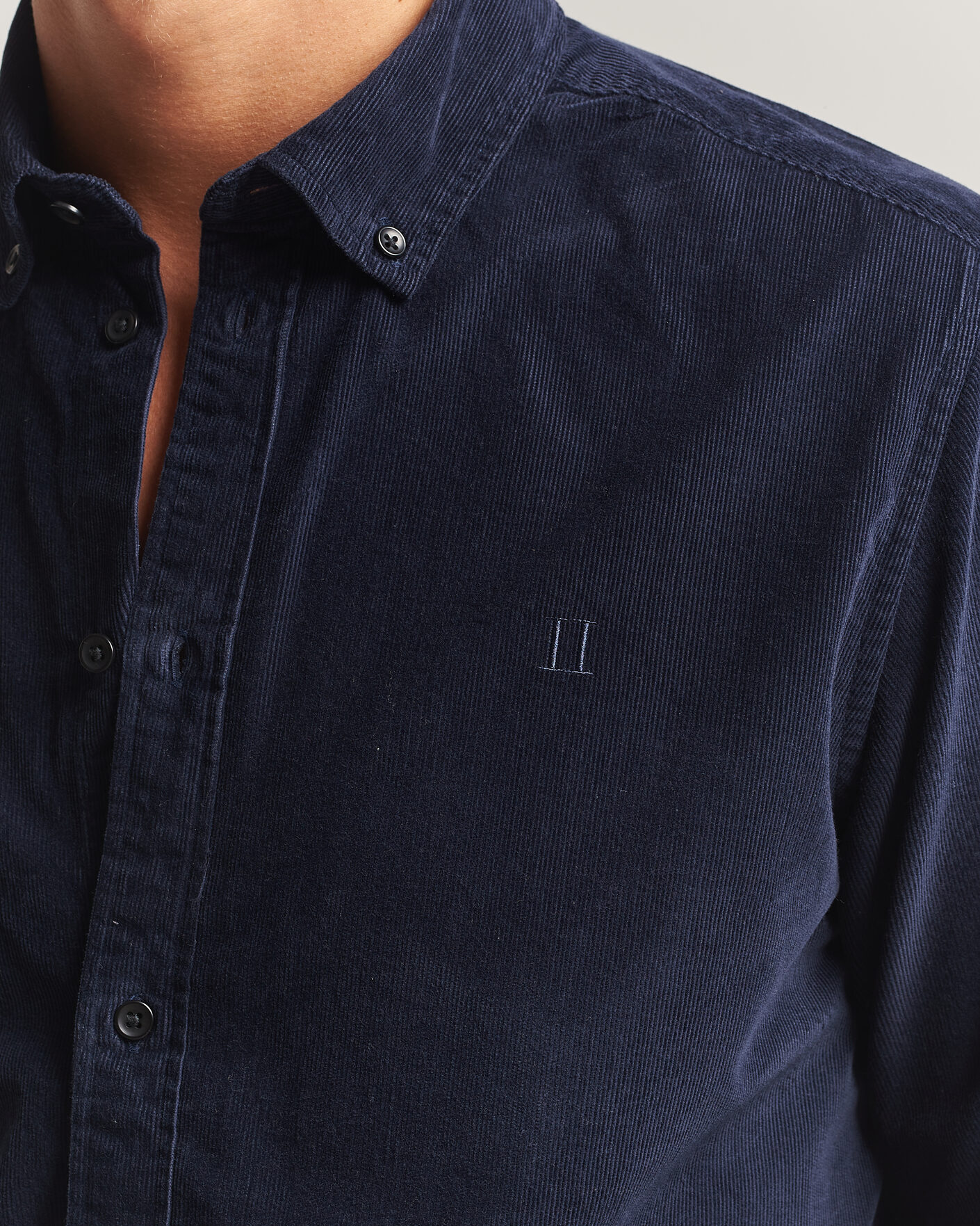 Herre | Skjorter | LES DEUX | Pinwale Corduroy Shirt Dark Navy