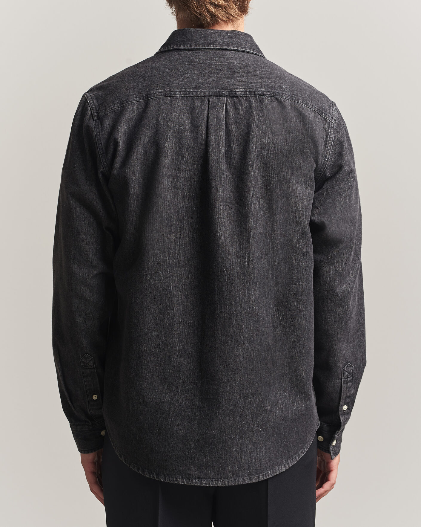 Herre | Skjorter | LES DEUX | Denim Shirt Black Wash