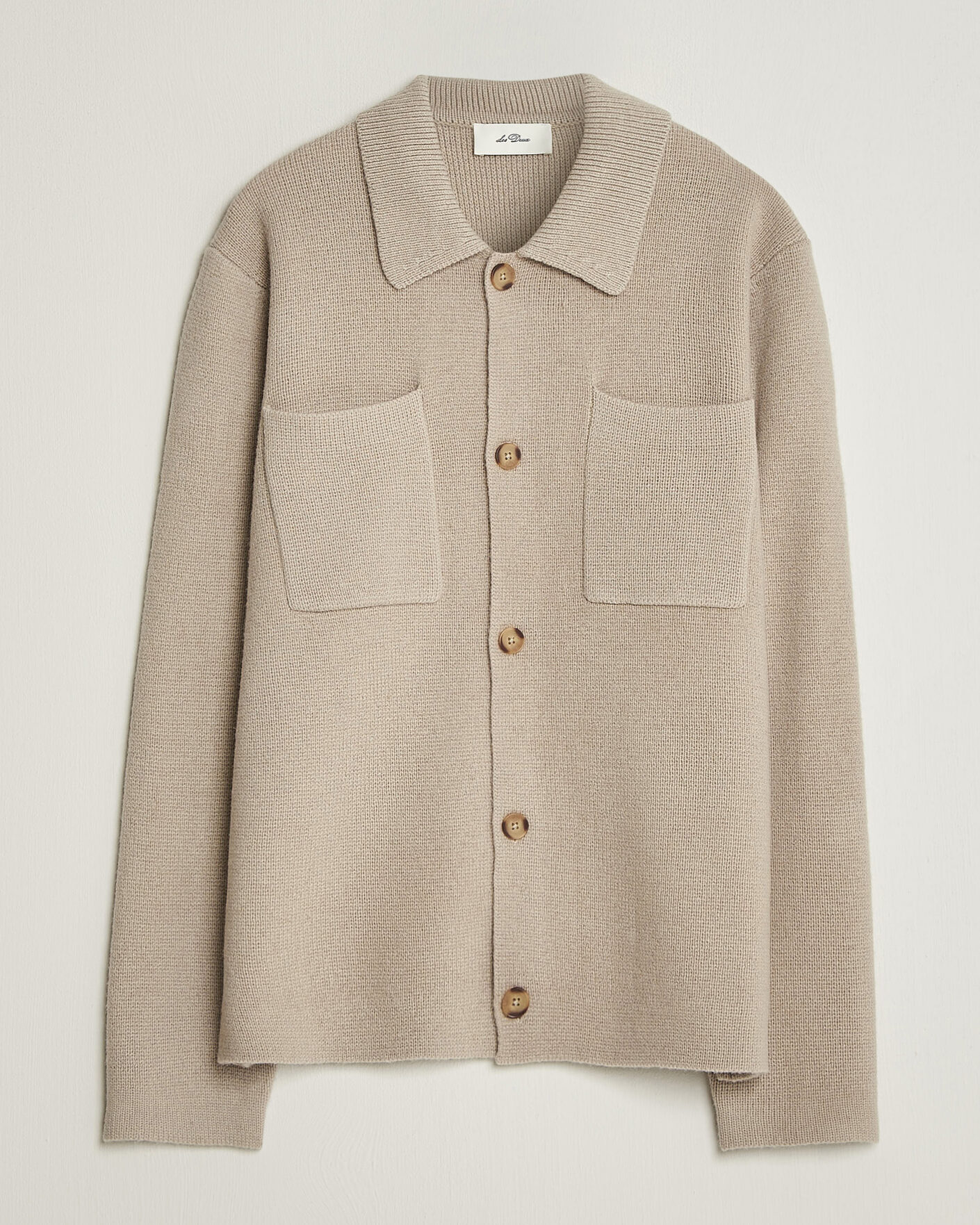 Herre | Gensere | LES DEUX | Milano Knit Overshirt Light Sand