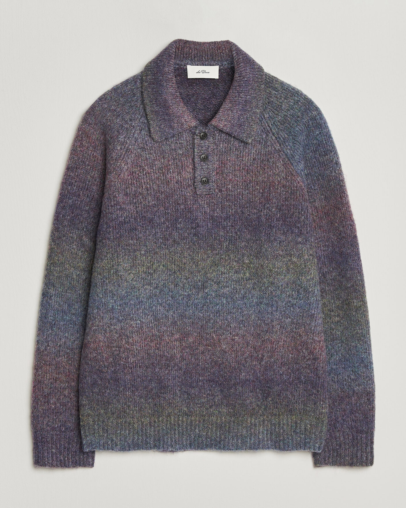 Herre | Gensere | LES DEUX | Gradient Knitted Polo Spiced Plum