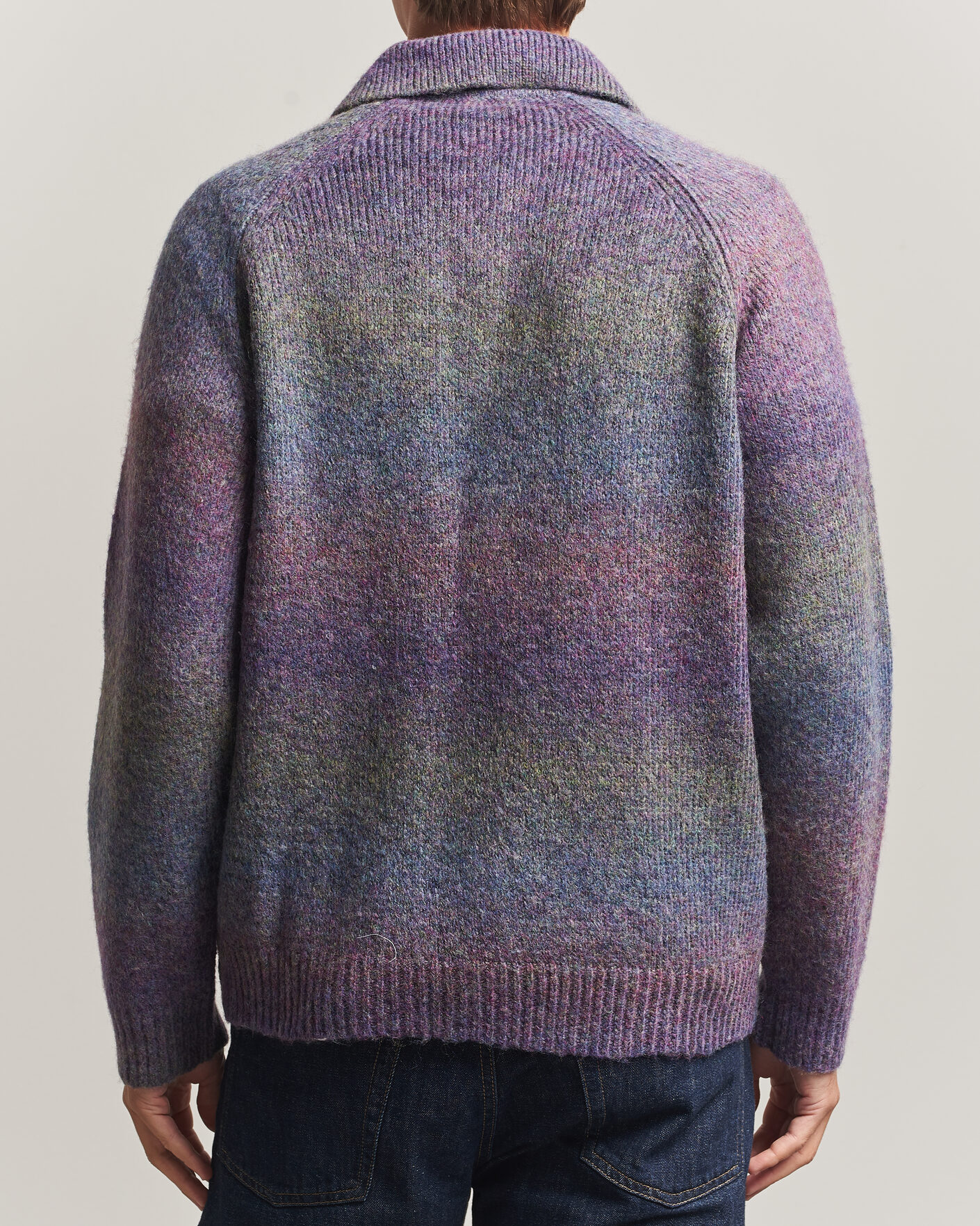 Herre | Gensere | LES DEUX | Gradient Knitted Polo Spiced Plum