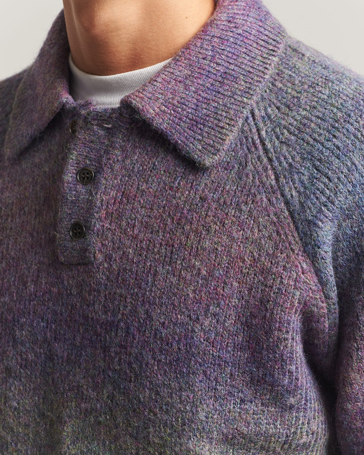 Herre | Gensere | LES DEUX | Gradient Knitted Polo Spiced Plum