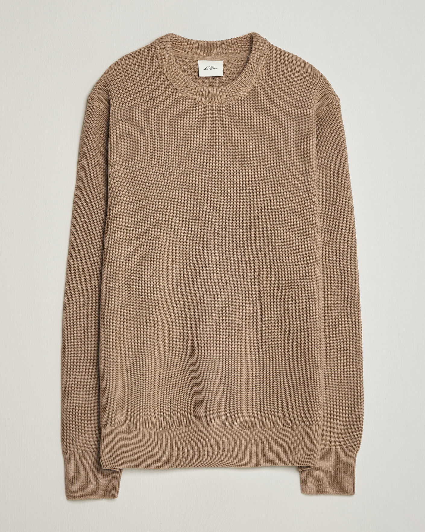 Herre | Gensere | LES DEUX | Rib Crewneck Knit Dark Sand