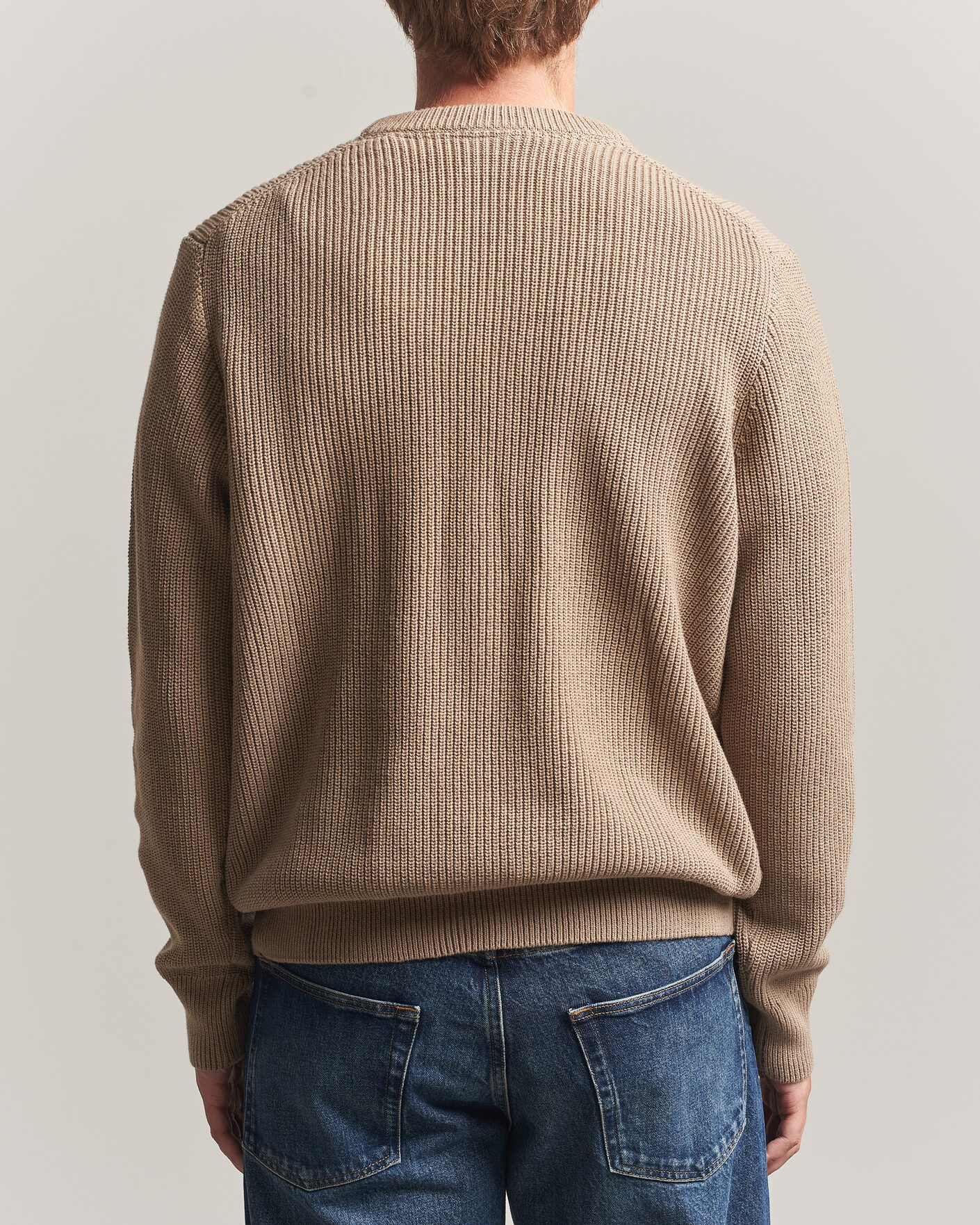 Herre | Gensere | LES DEUX | Rib Crewneck Knit Dark Sand