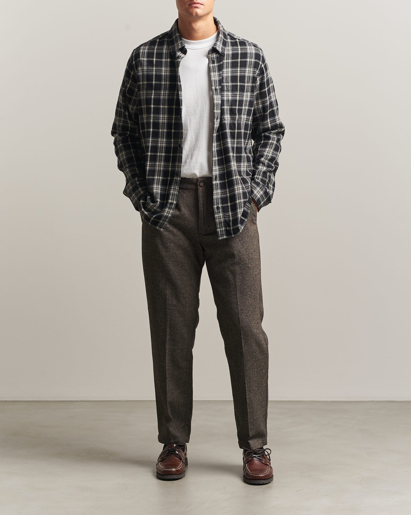 Herre | Bukser | LES DEUX | Wool Melange Reg Suit Pants Caribou
