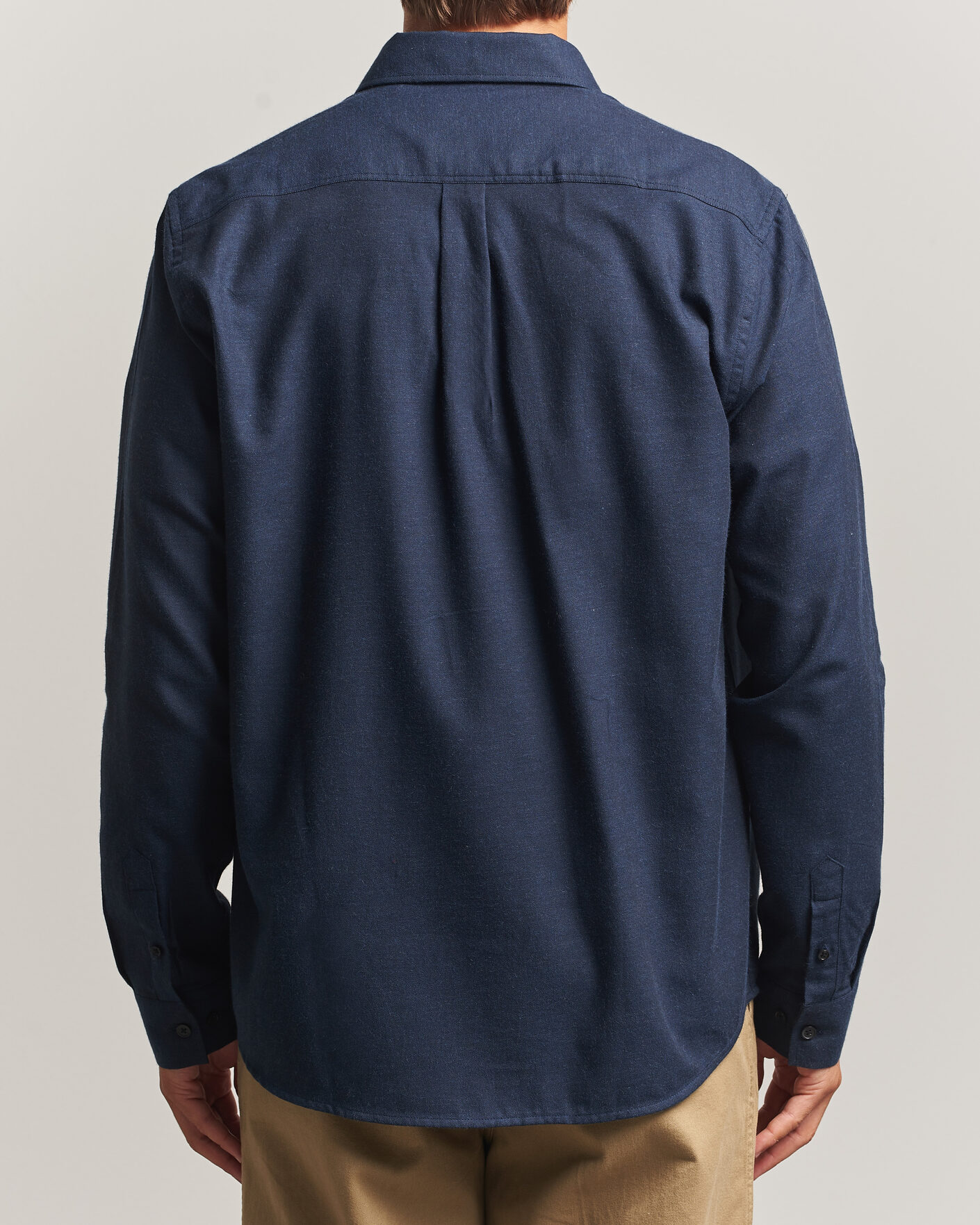 Herre | Skjorter | LES DEUX | Soft Flannel Shirt Dark Navy