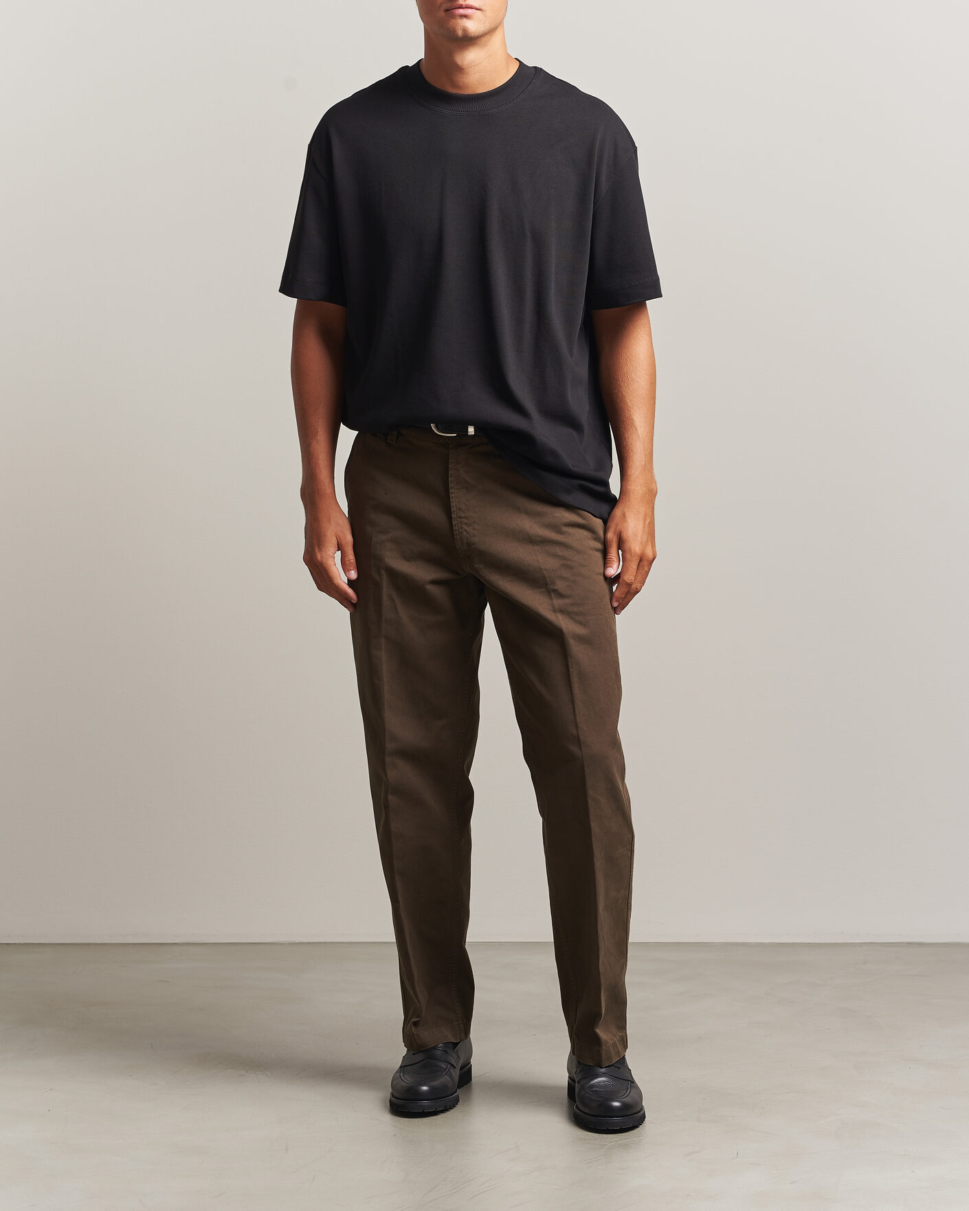 Herre | T-Shirts | LES DEUX | Heavyweight T-Shirt Black