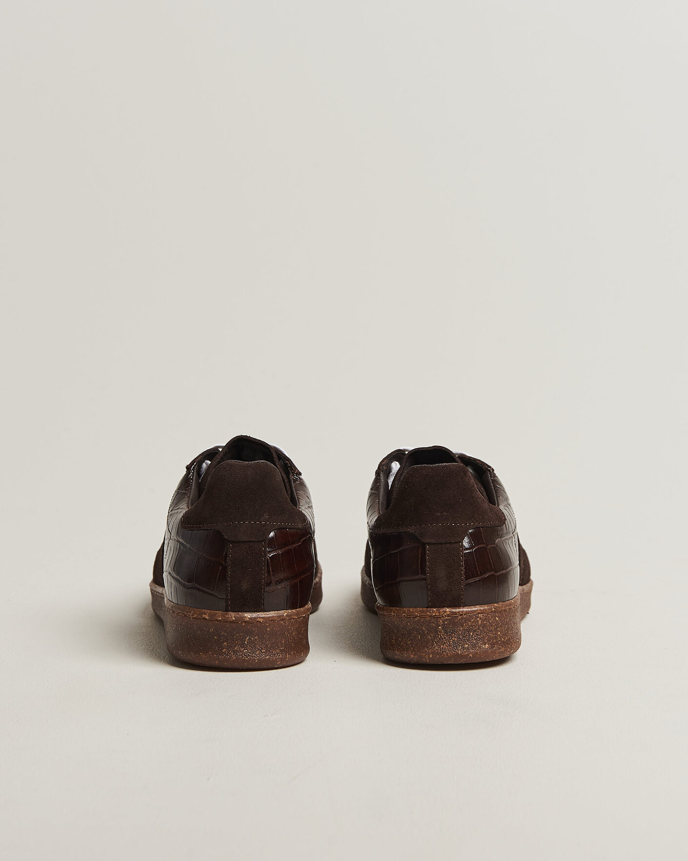 Herre | Sneakers | LES DEUX | Croco Sneaker Molé Brown