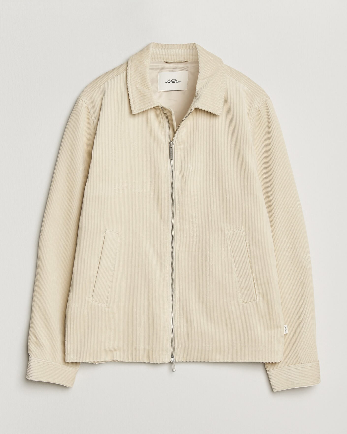 Herre | Jakker | LES DEUX | Corduroy Zipper Coach Jacket Ivory