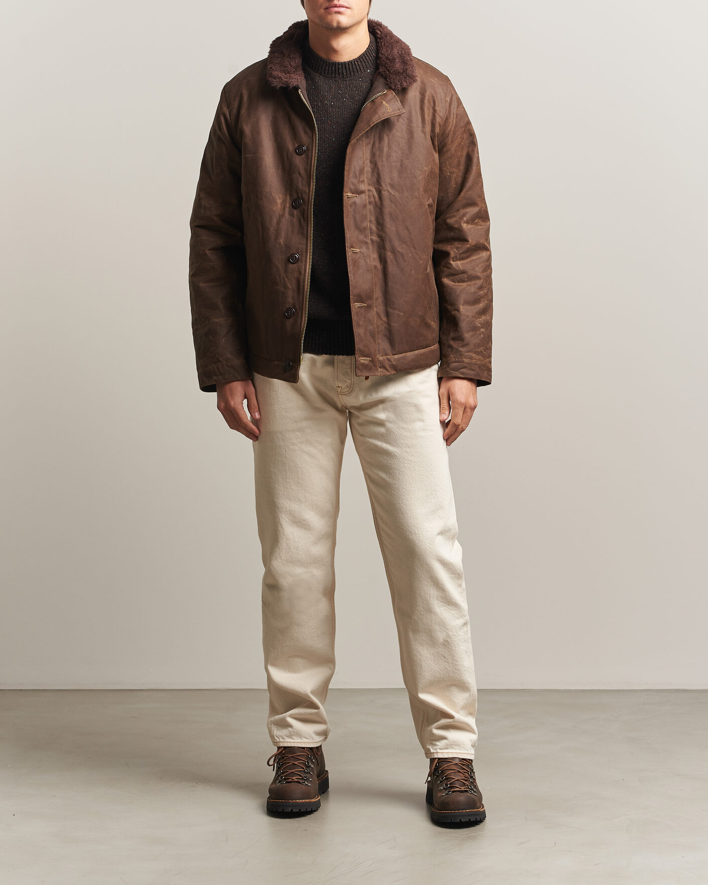 Herre | Jakker | Manifattura Ceccarelli | Deck Jacket Dark Tan