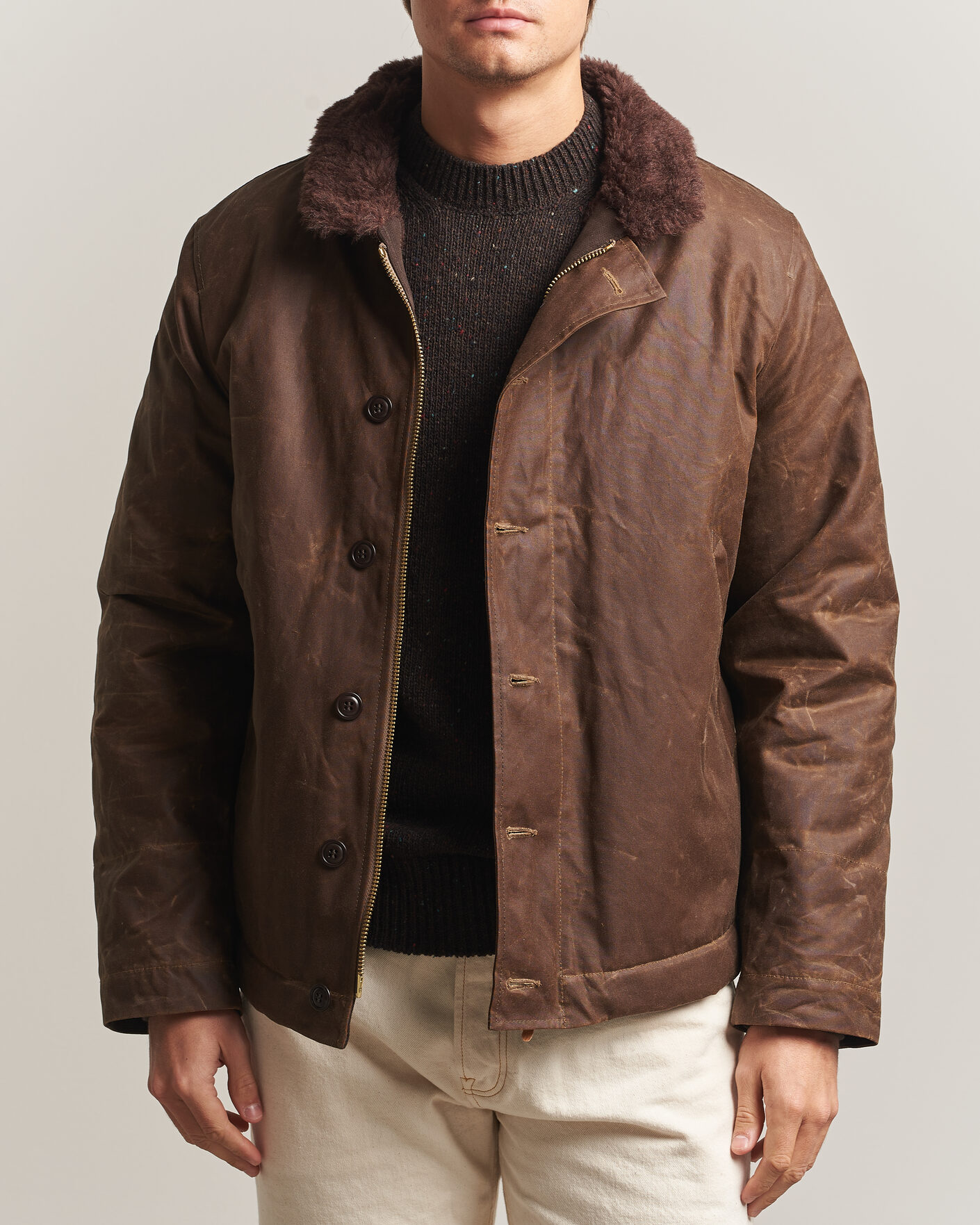 Herre | Jakker | Manifattura Ceccarelli | Deck Jacket Dark Tan