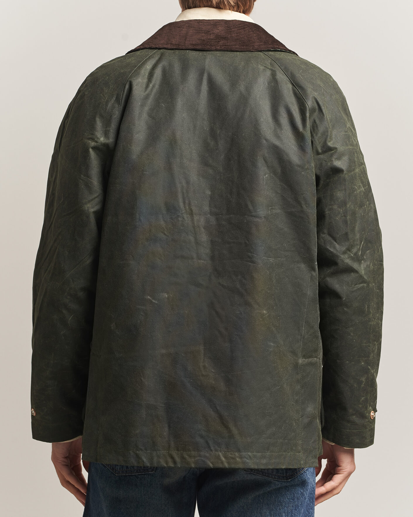 Herre | Jakker | Manifattura Ceccarelli | Rain Caban Wax Cloth Dark Green