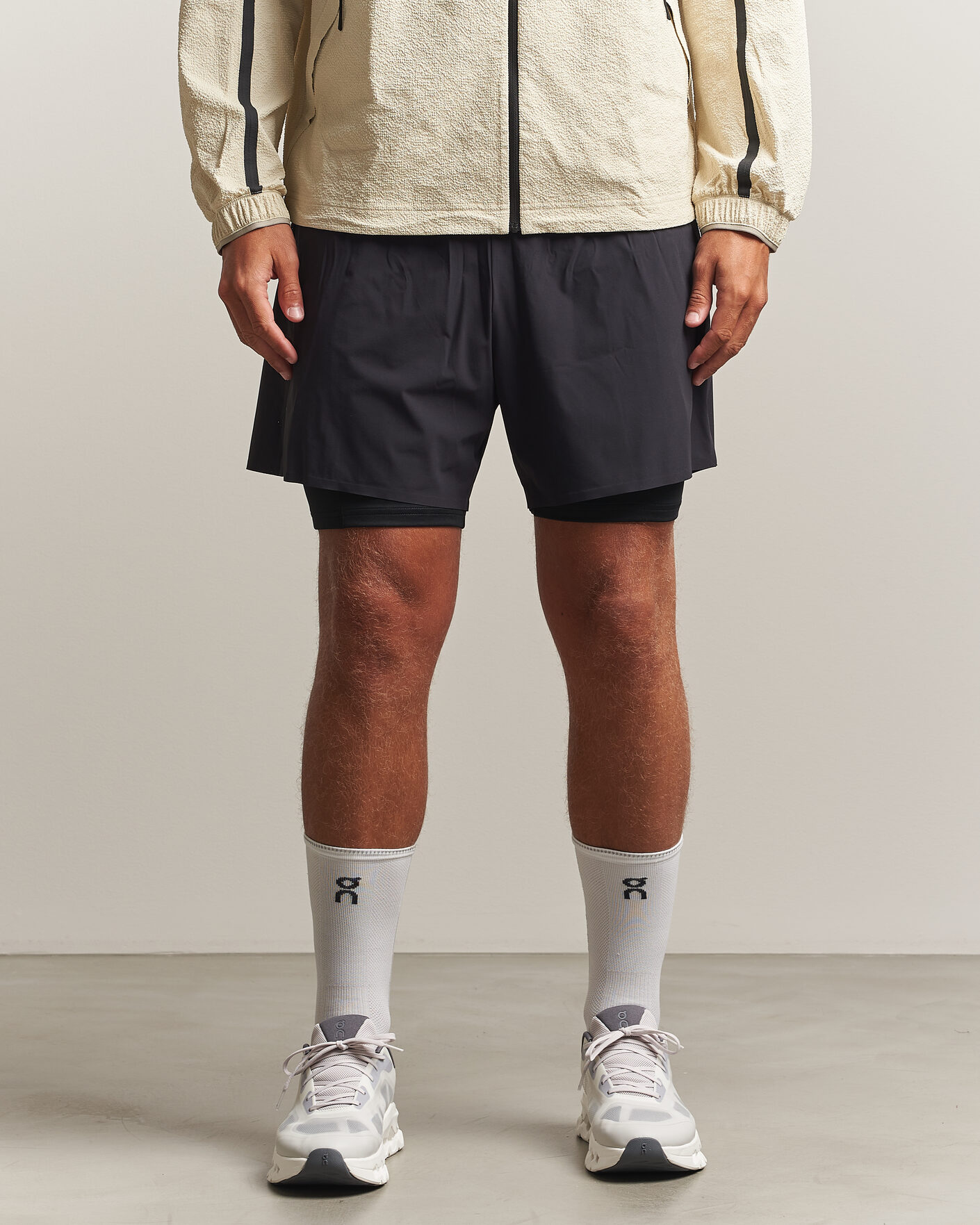 Herre | Shorts | On | 5 Inch Performance 2/1 Shorts Black