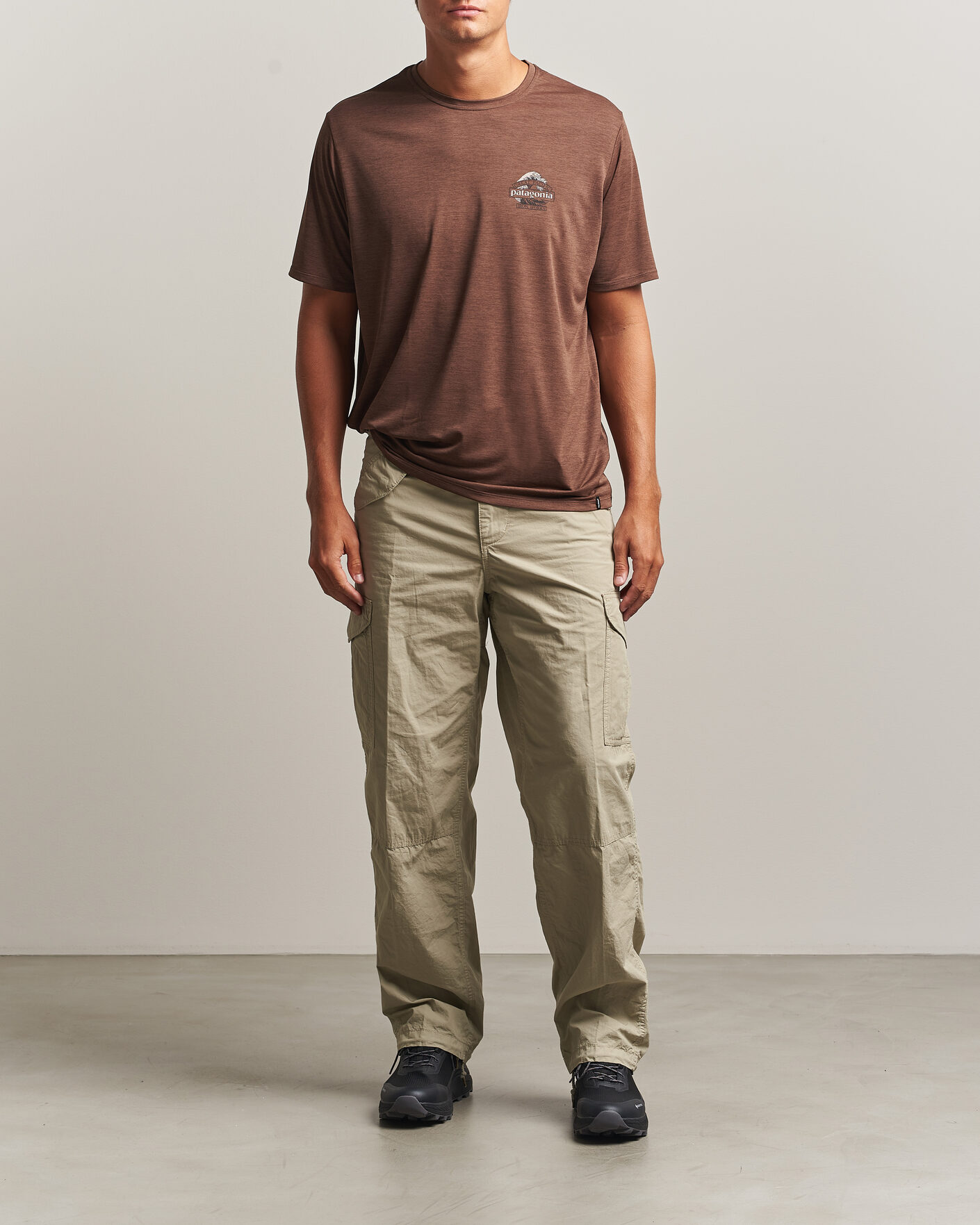 Herre | T-Shirts | Patagonia | Cap Cool Daily Shirt Berm Brown