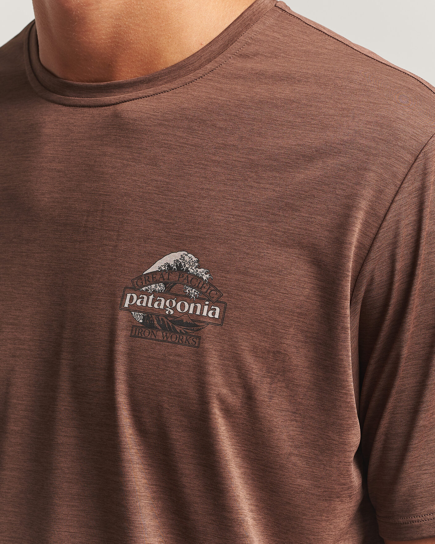 Herre | T-Shirts | Patagonia | Cap Cool Daily Shirt Berm Brown
