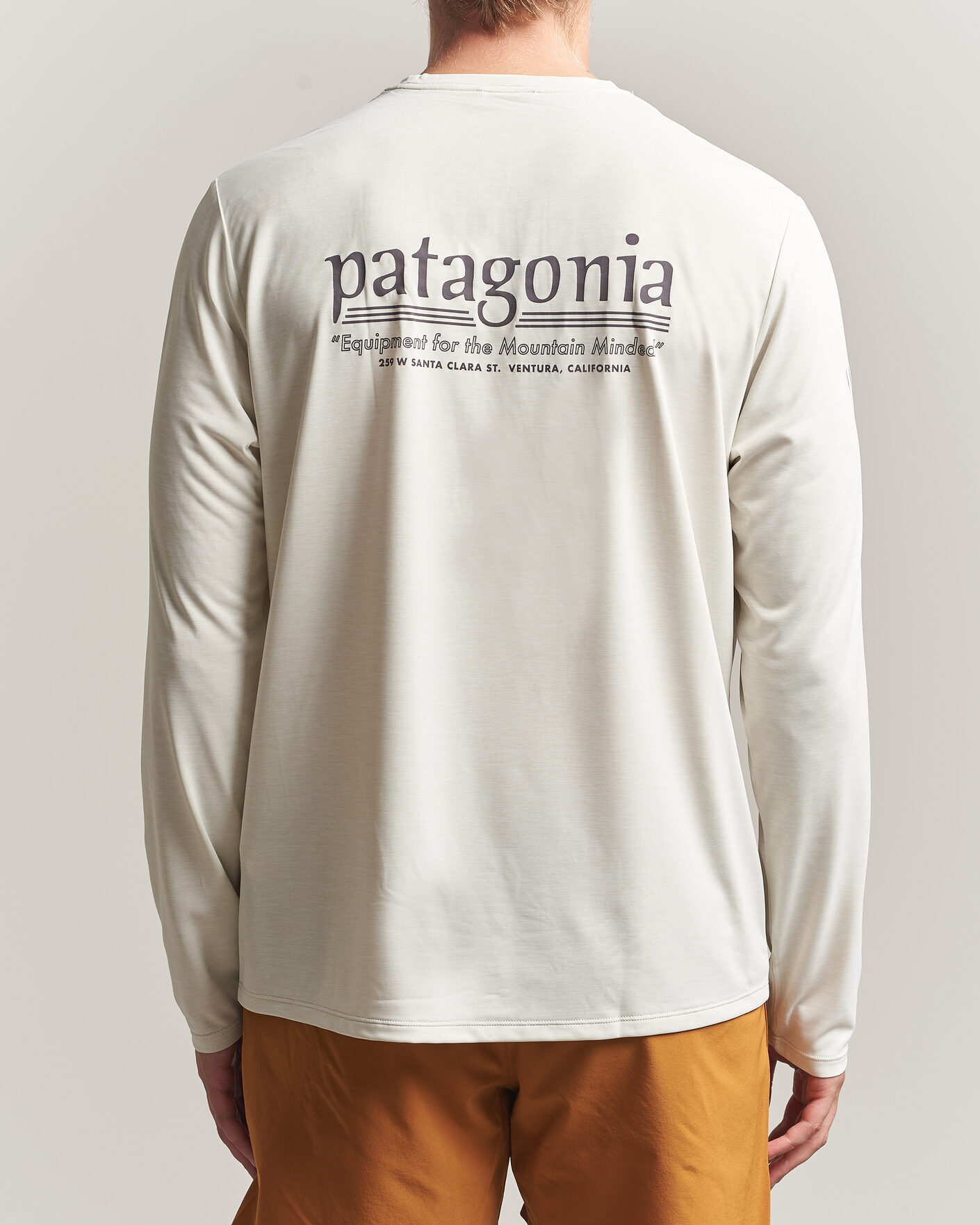 Herre | T-Shirts | Patagonia | Long Sleeve Cap Cool Shirt Dyno White