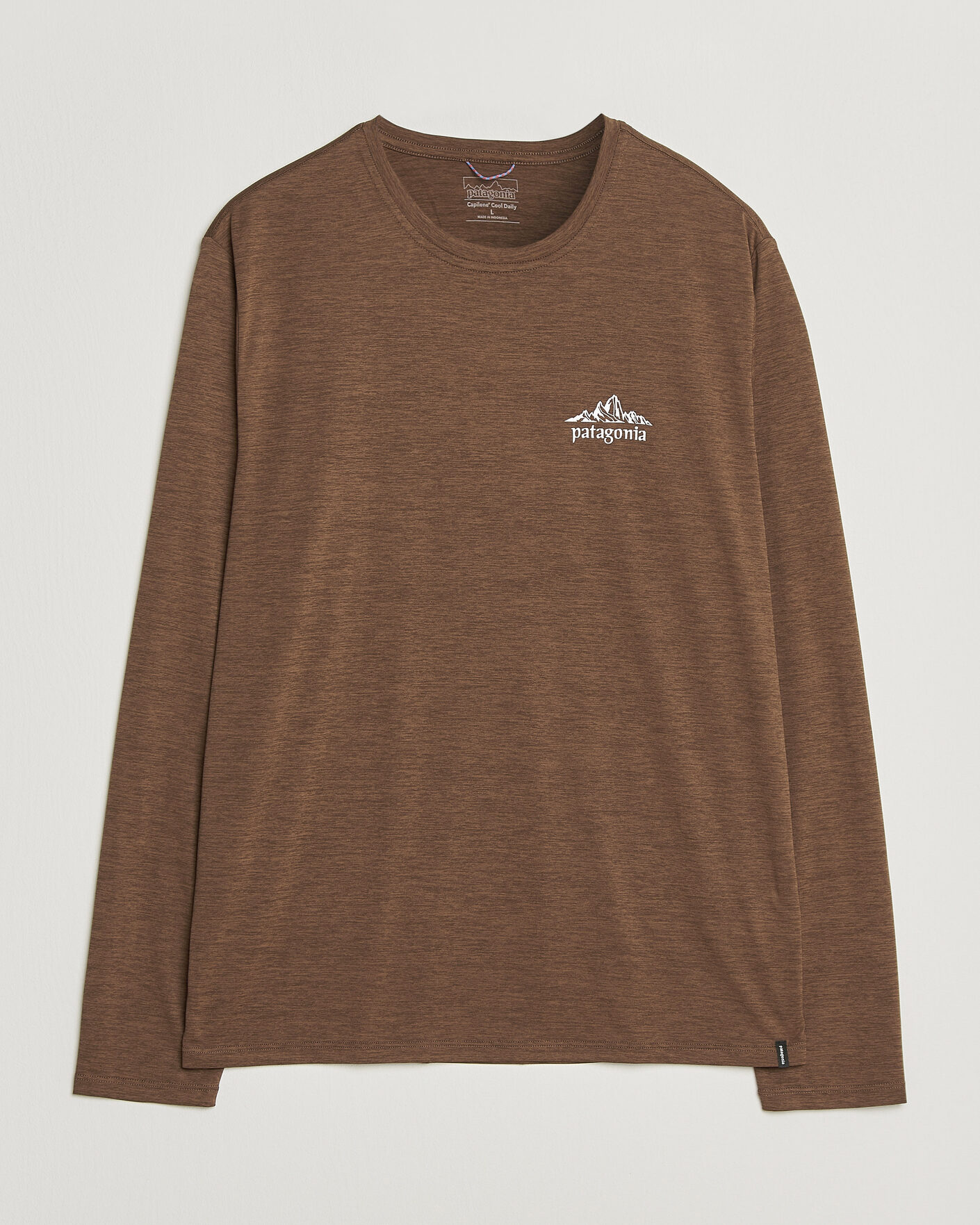 Herre | T-Shirts | Patagonia | Long Sleeve Cap Cool Shirt Berm Brown