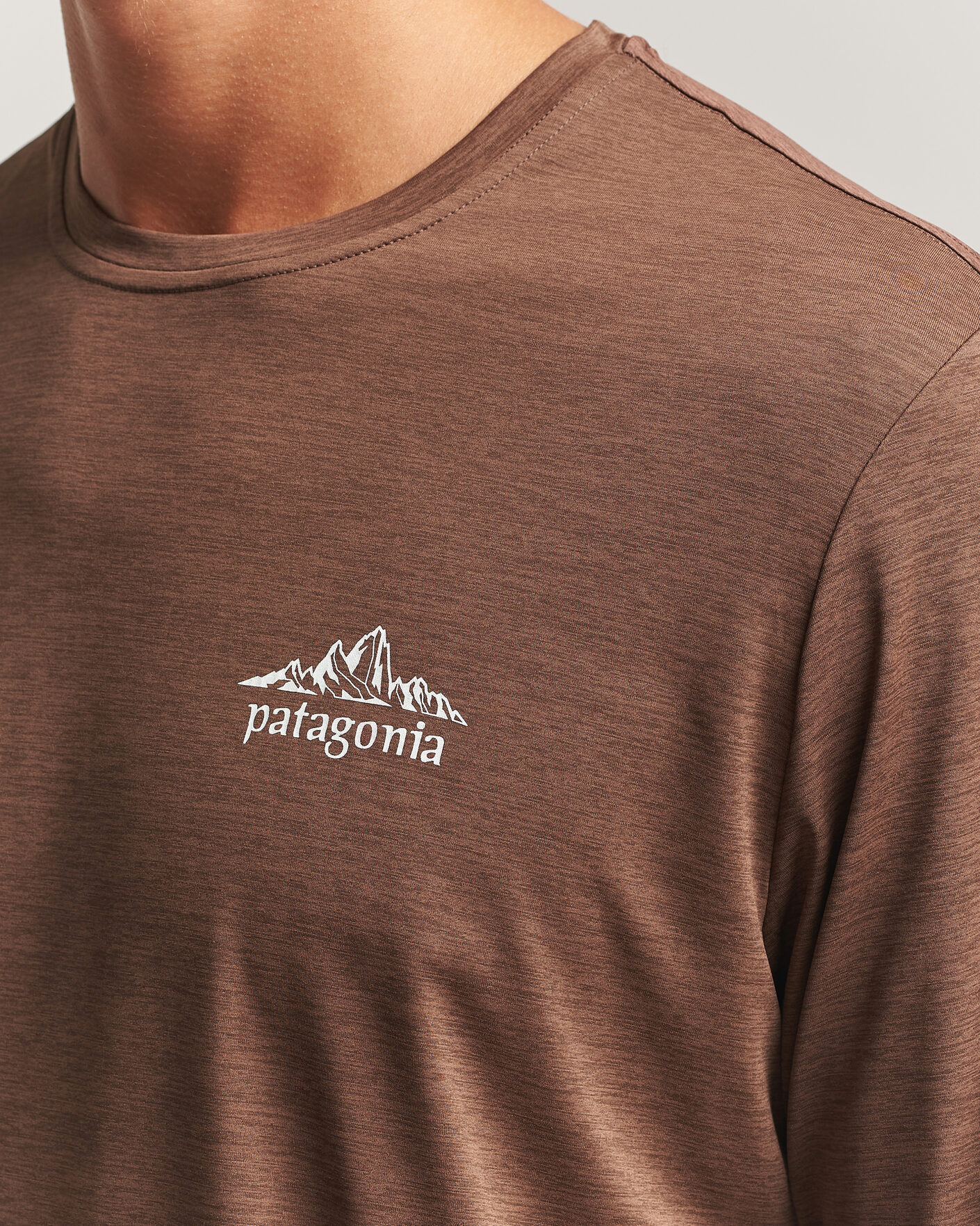 Herre | T-Shirts | Patagonia | Long Sleeve Cap Cool Shirt Berm Brown