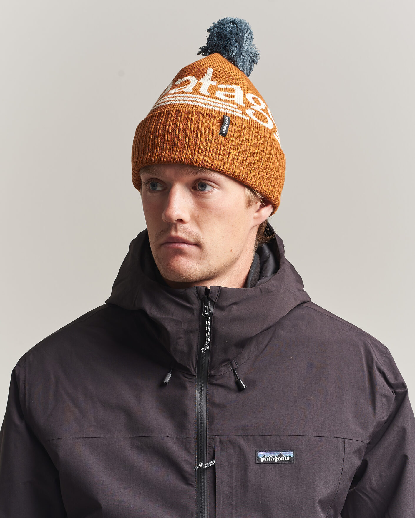 Herre | Luer | Patagonia | Powder Town Beanie Cinnamon Brown